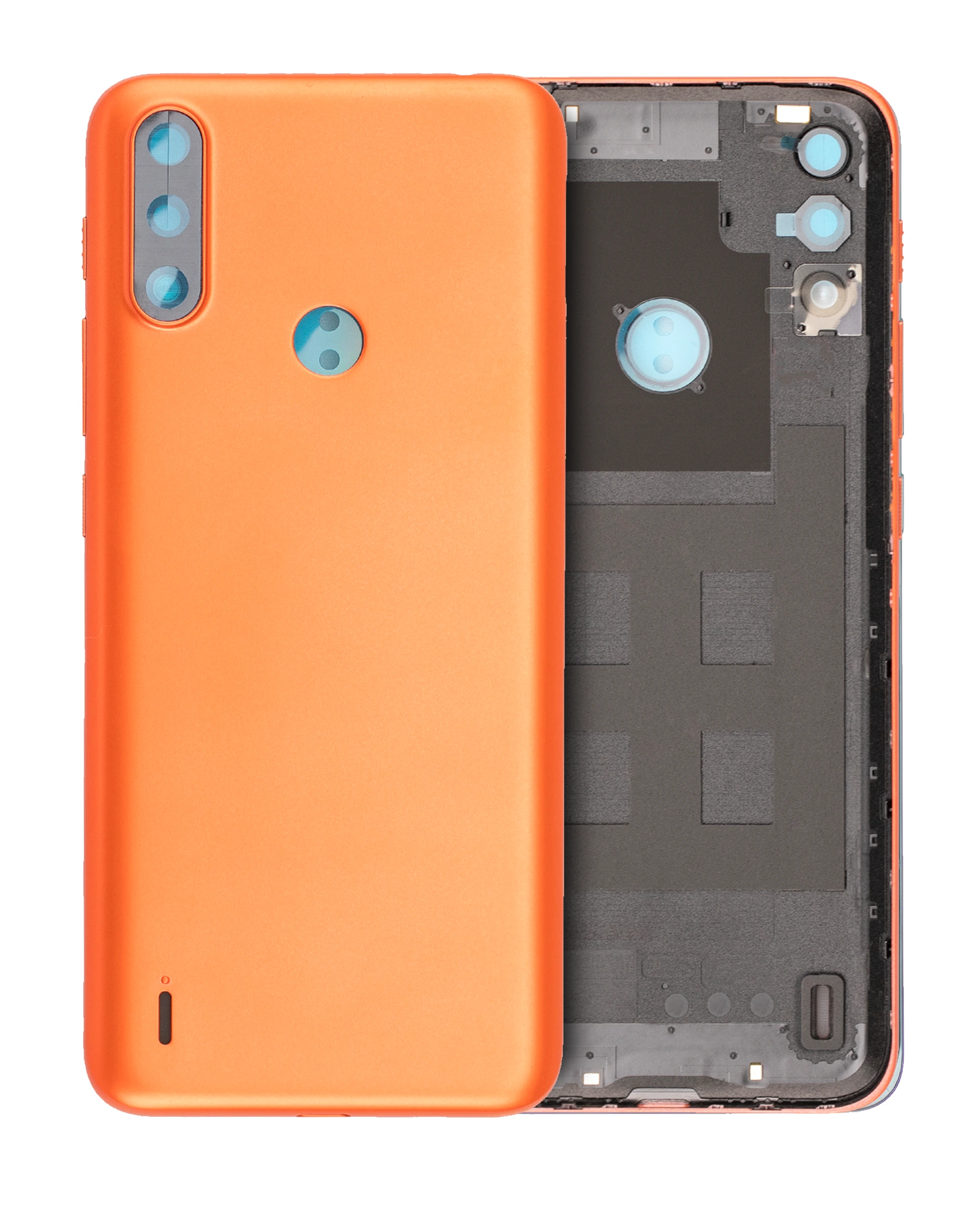 vetro cover posteriore per Motorola Moto E7 Power (XT2097-6 / 2021) (Coral Rosso)