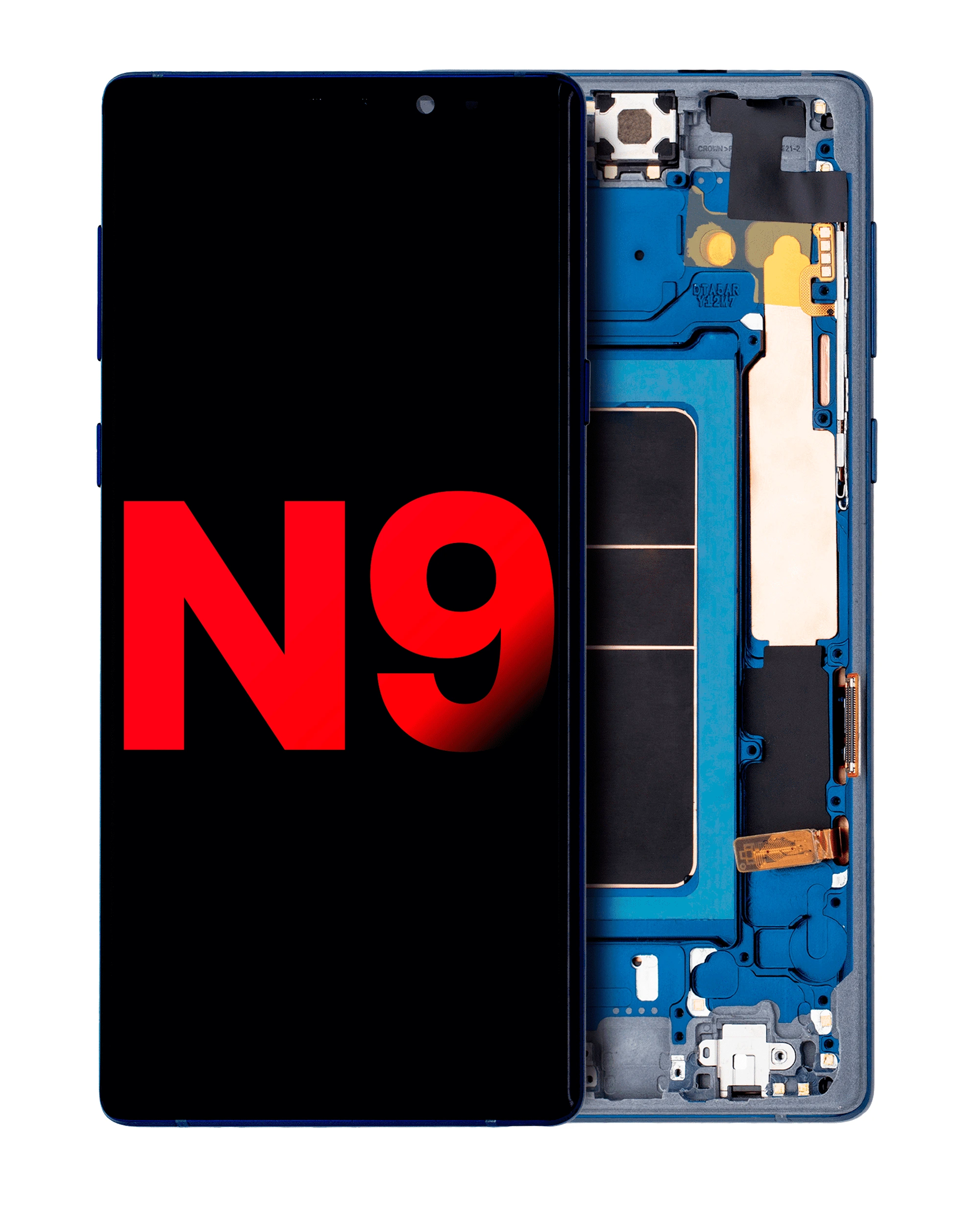 Display OLED completo con Frame per Samsung Galaxy Note 9 (Ocean Blu)