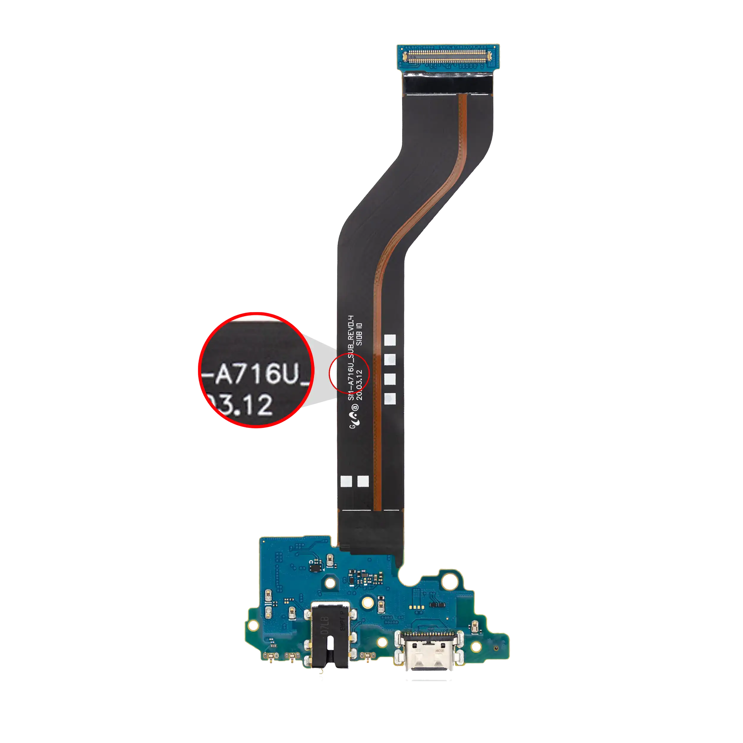 Connettore di ricarica con jack cuffie per Samsung Galaxy A71 5G (A716U / 2020) (US Version) (Premium)