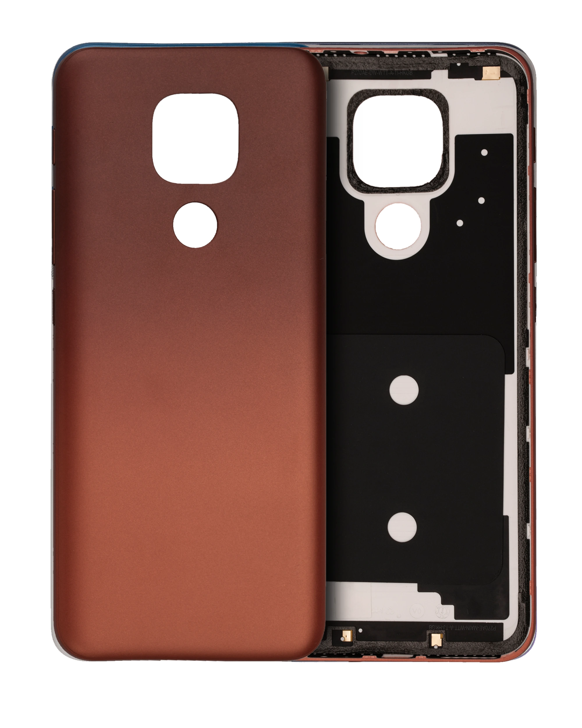 vetro cover posteriore per Motorola Moto E7 Plus (XT2081 / 2020) (Amber Bronze)
