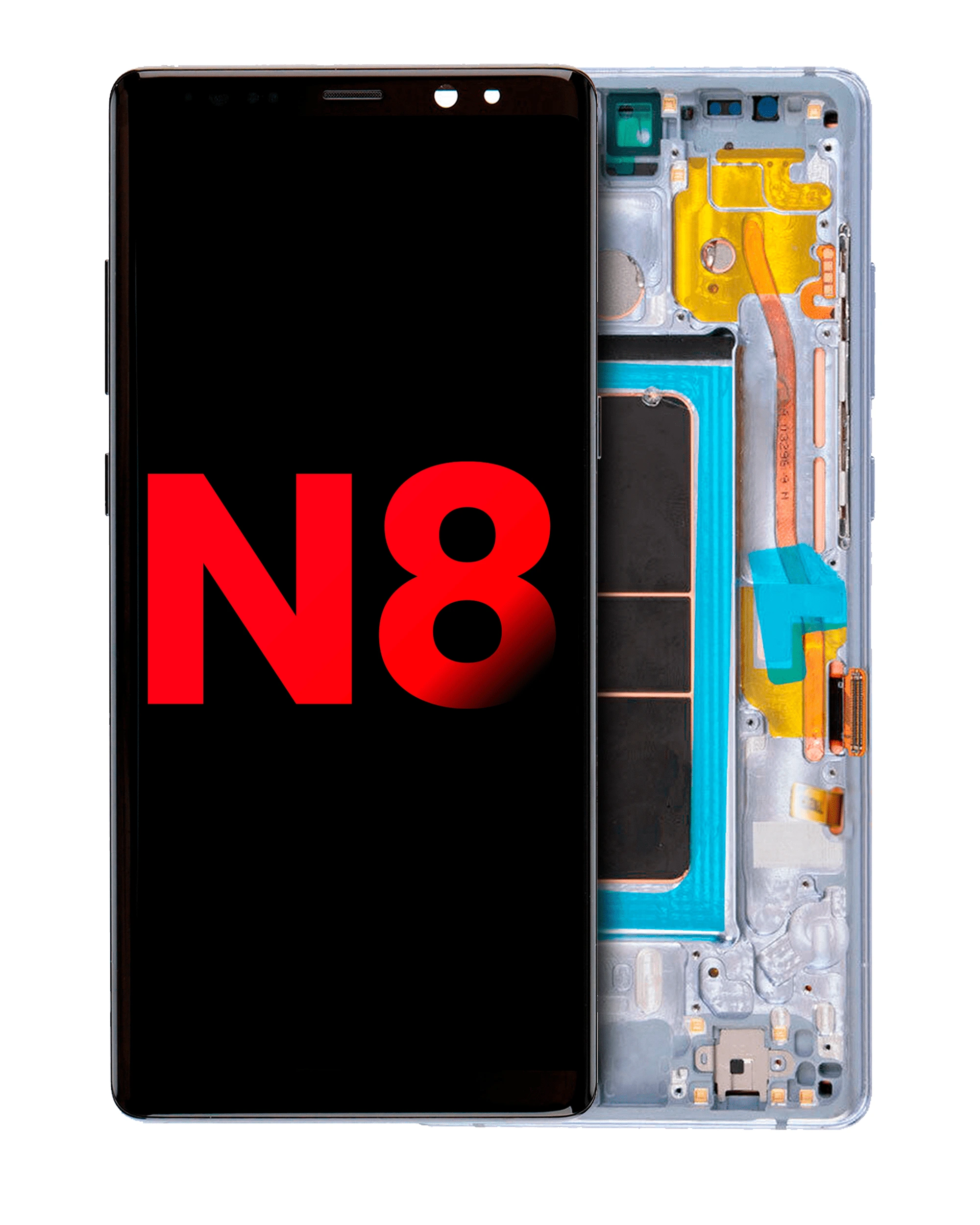 Display OLED completo con Frame per Samsung Galaxy Note 8 (Orchid Grigio)