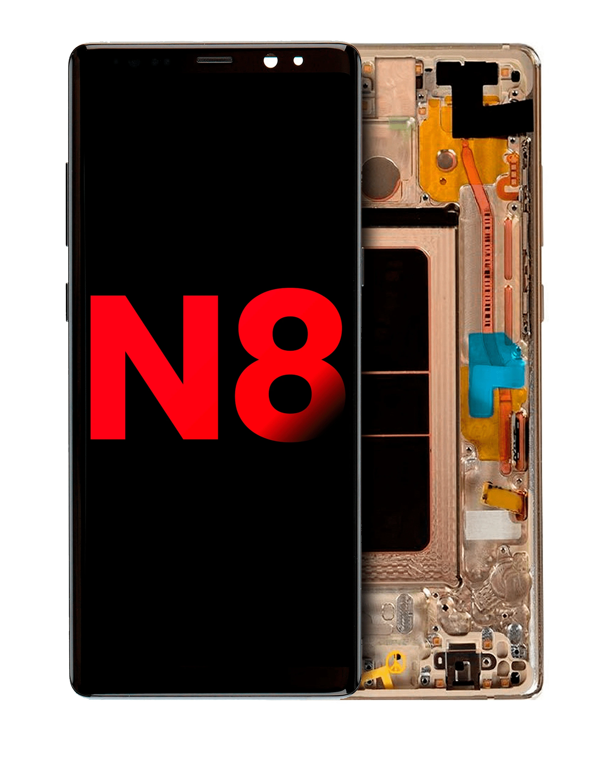 Display OLED completo con Frame per Samsung Galaxy Note 8 (Maple Oro)