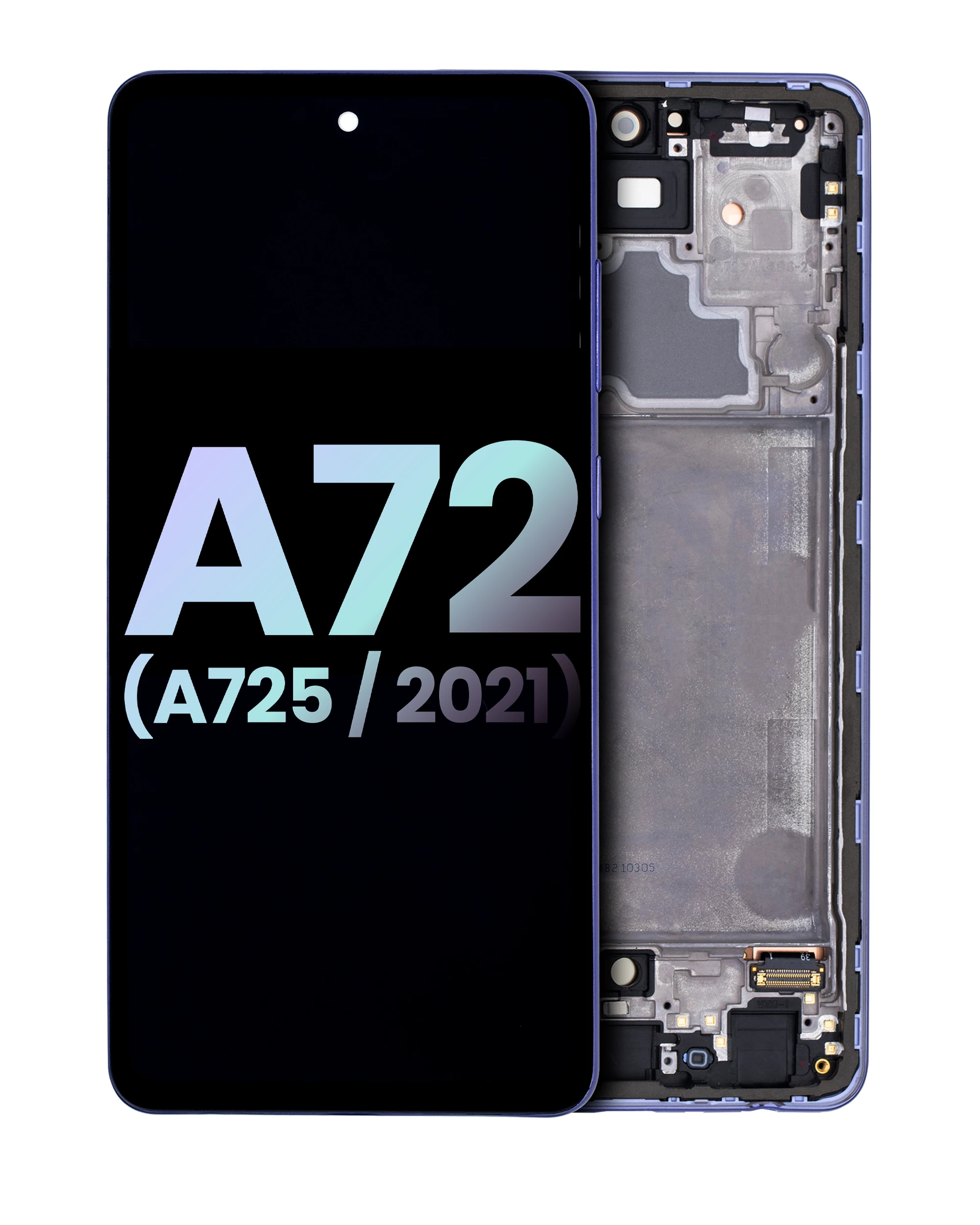 Display OLED completo con Frame per Samsung Galaxy A72 (A725 / 2021) (Service Pack) (Awesome Violet)