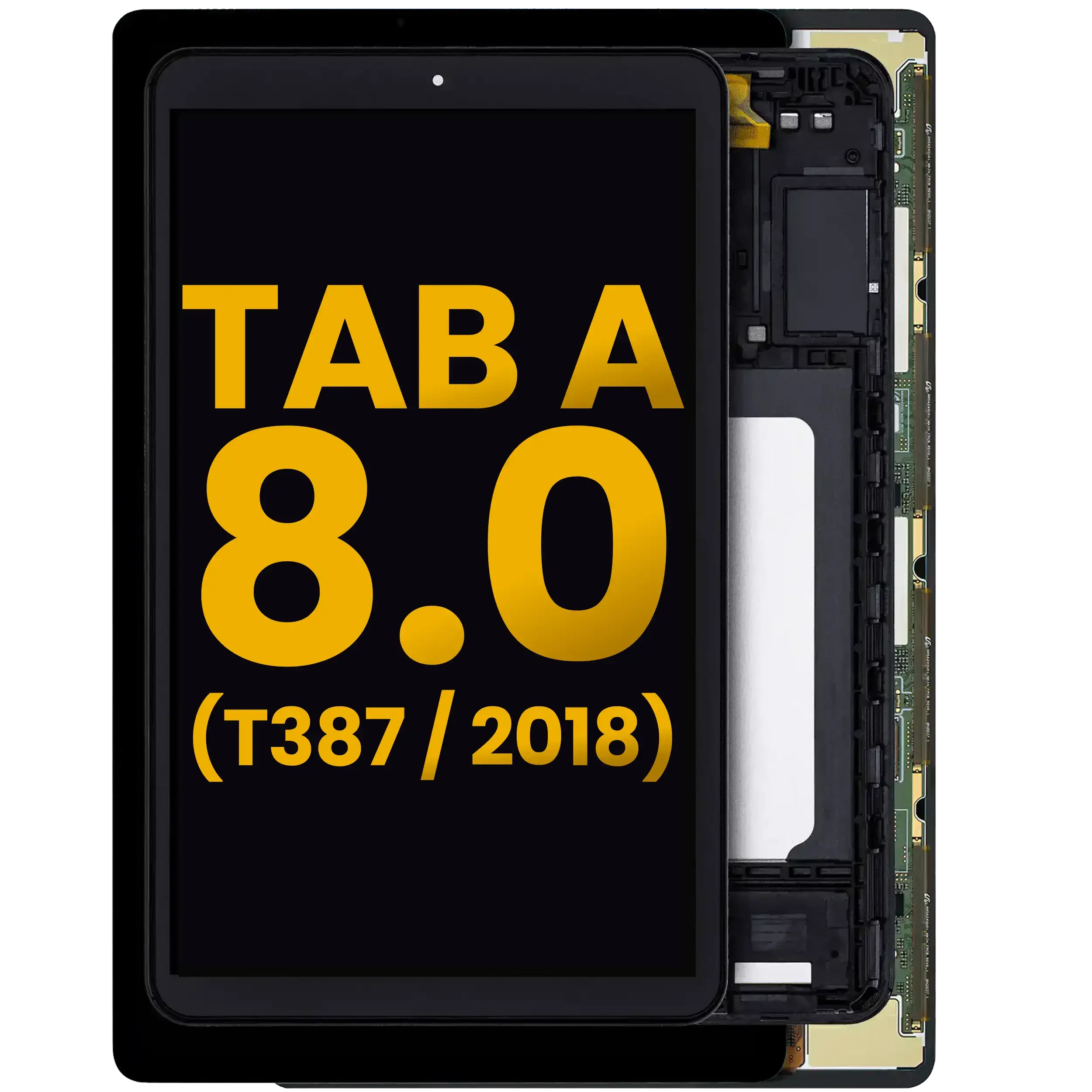 Display LCD completo con Frame per Samsung Galaxy Tab A 8.0" (T387) (2018) (Refurbished) (Nero)