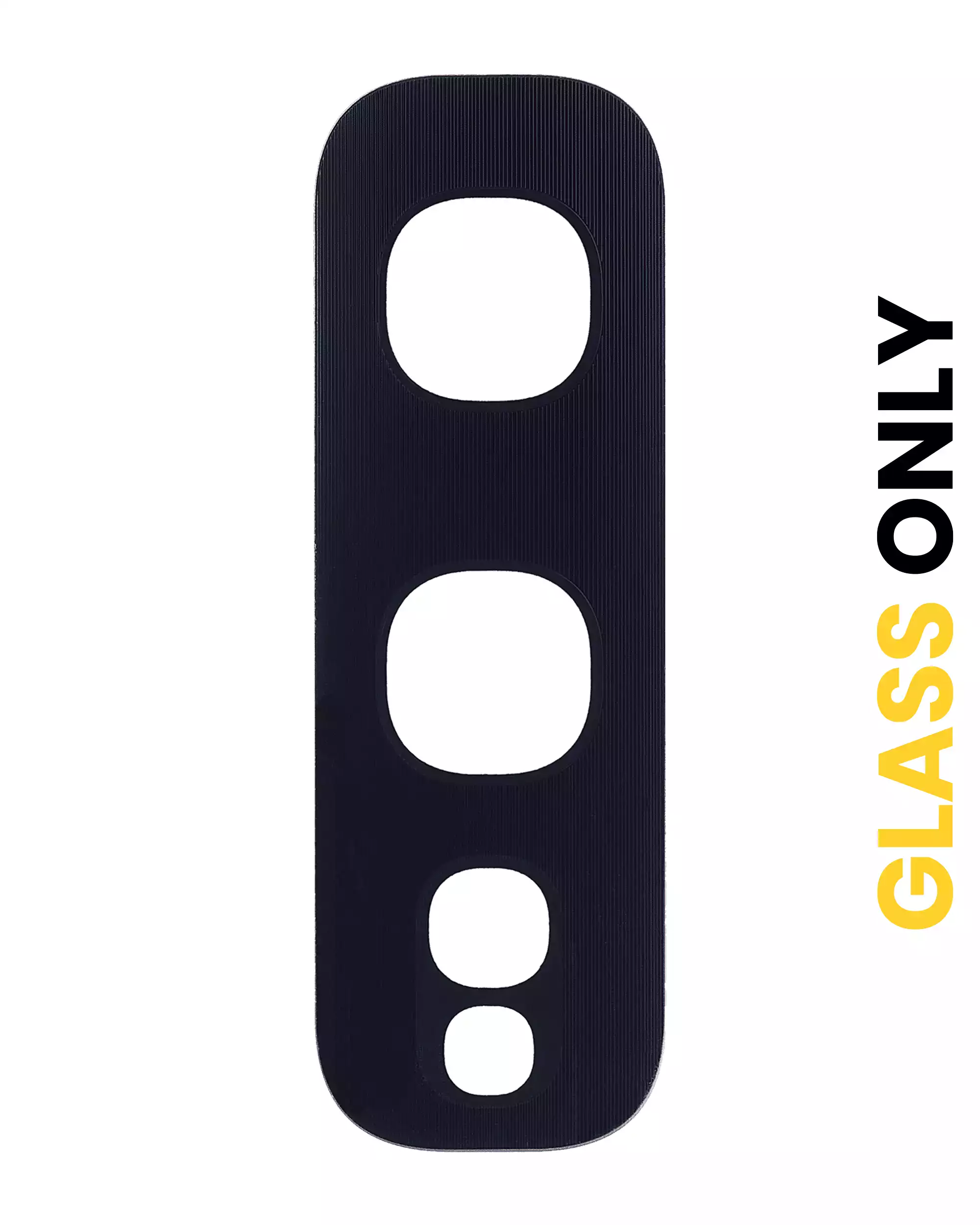 Lente fotocamera posteriore (solo vetro) con adesivo per Samsung Galaxy S10E (Prism Nero) (10 pezzi)