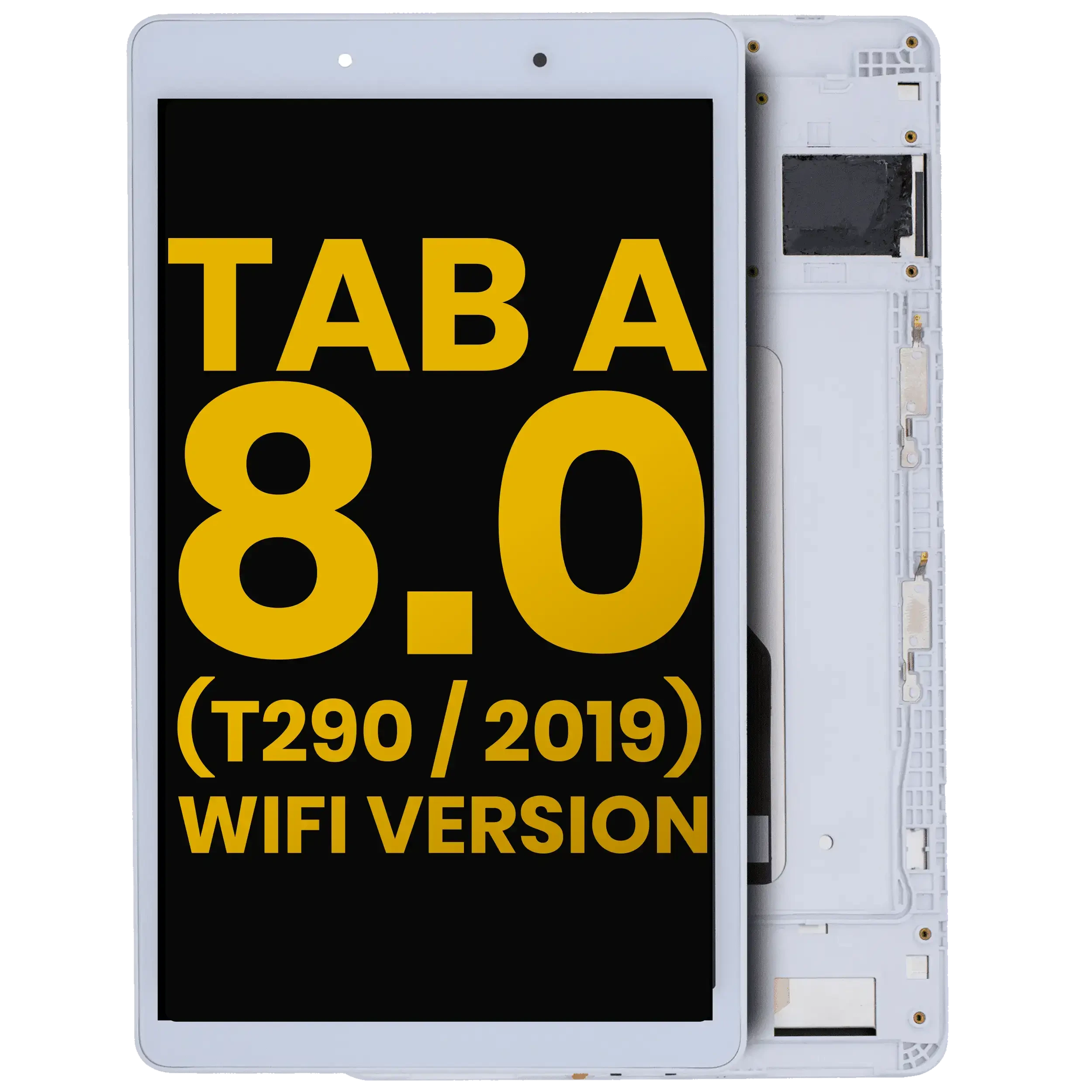 Display LCD completo con Frame per Samsung Galaxy Tab A 8.0" (T290) (2019) (WiFi Version) (Refurbished) (Bianco)