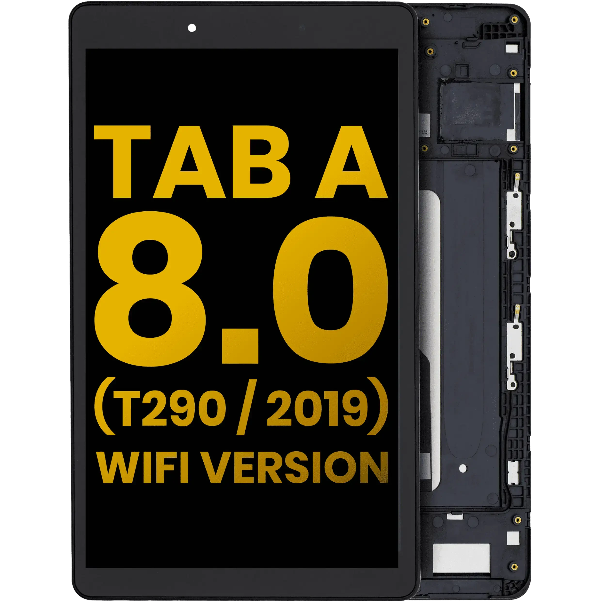 Display LCD completo con Frame per Samsung Galaxy Tab A 8.0" (T290) (2019) (WiFi Version) (Refurbished) (Nero)