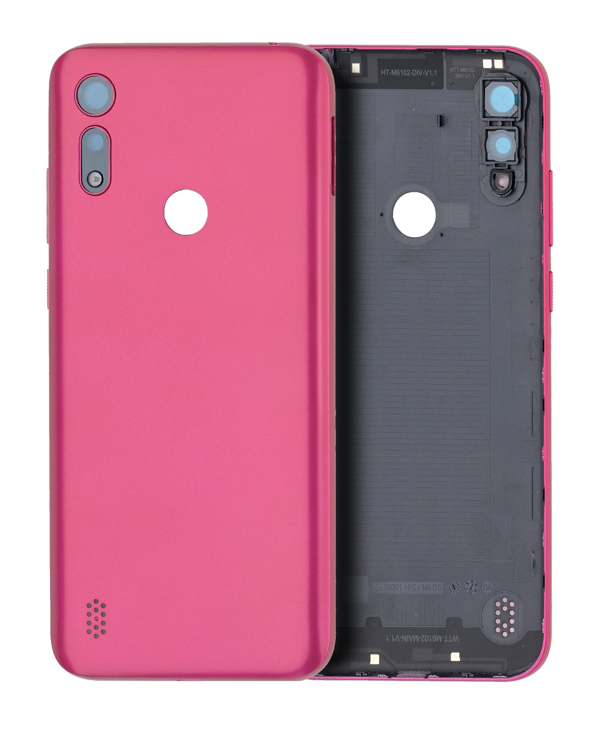 vetro cover posteriore per Motorola Moto E6i (XT2053-5 / 2021) (Rosa)