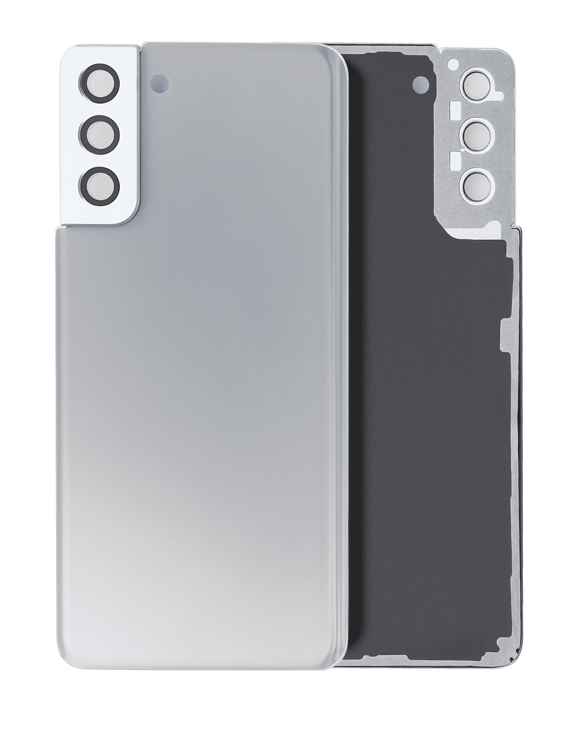 vetro cover posteriore con Vetro fotocamera per Samsung Galaxy S21 Plus (No Logo) (Phantom Argento)