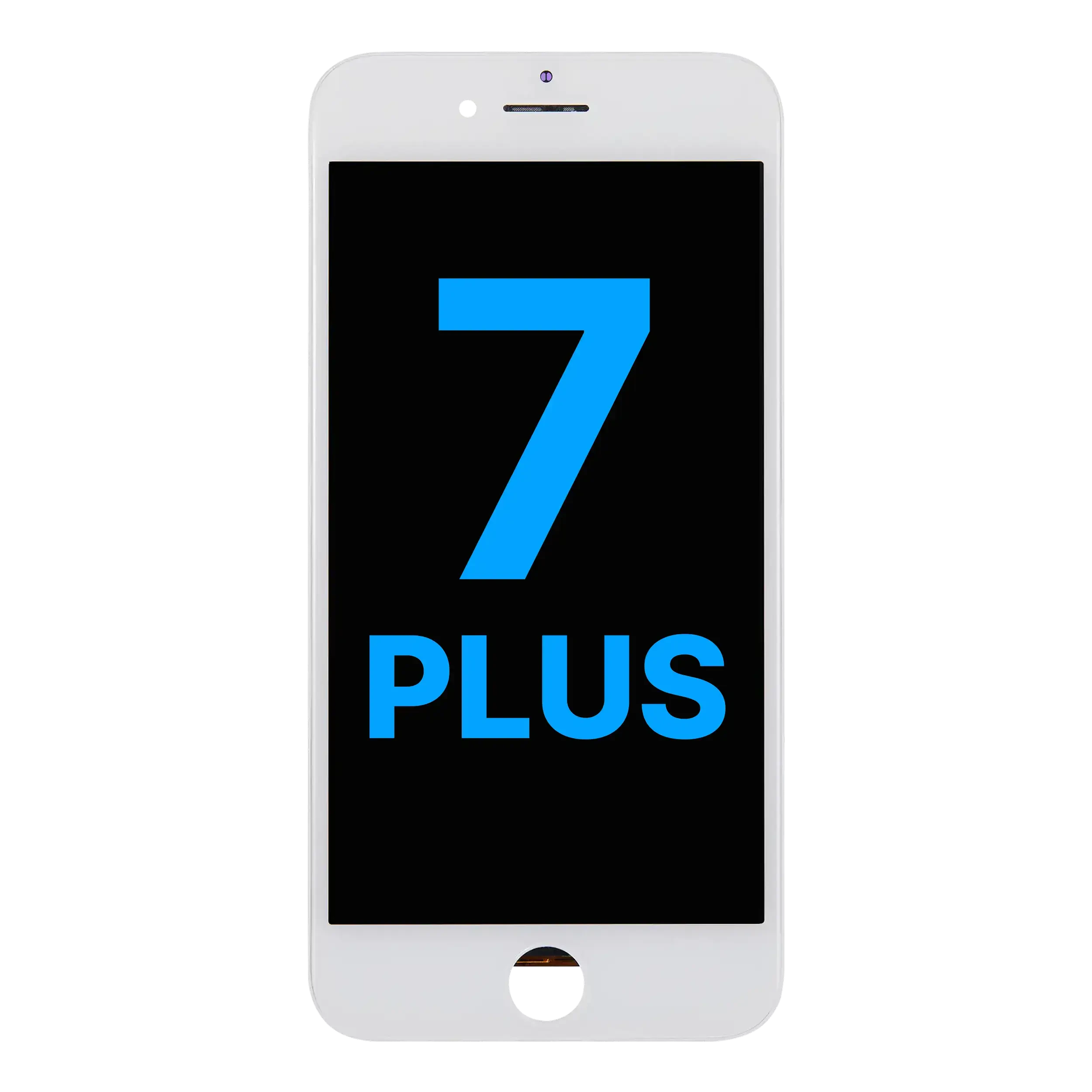 Display LCD completo con Steel Plate per iPhone 7 Plus (Bianco)