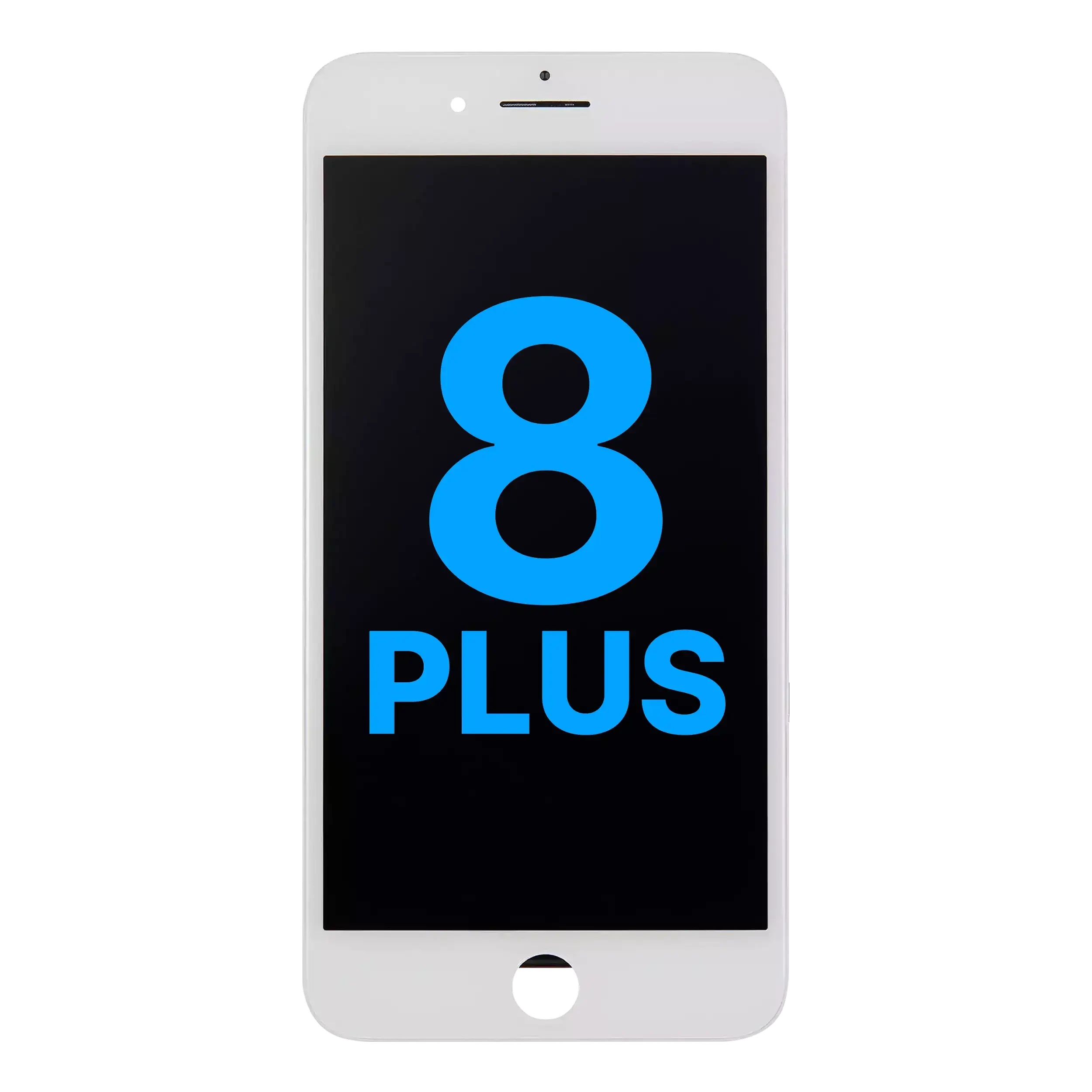 Display LCD completo con Steel Plate per iPhone 8 Plus (Bianco)