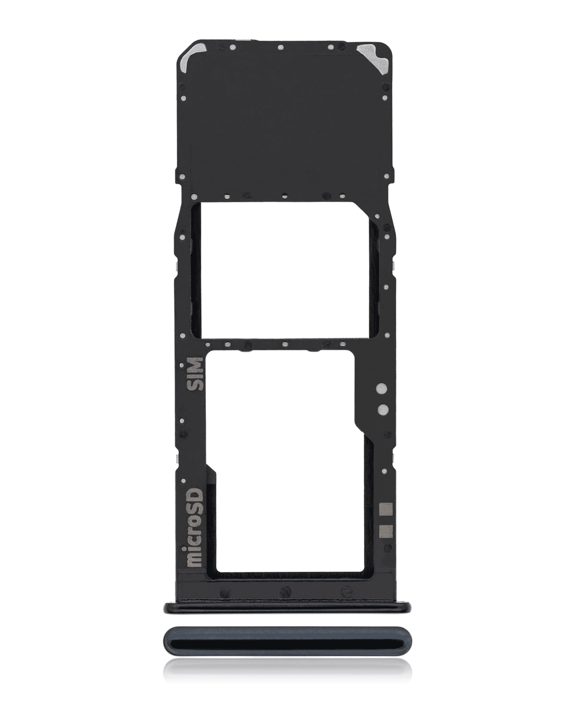 Carrellino SIM singola per Samsung Galaxy A30S (A307 / 2019) (Nero)