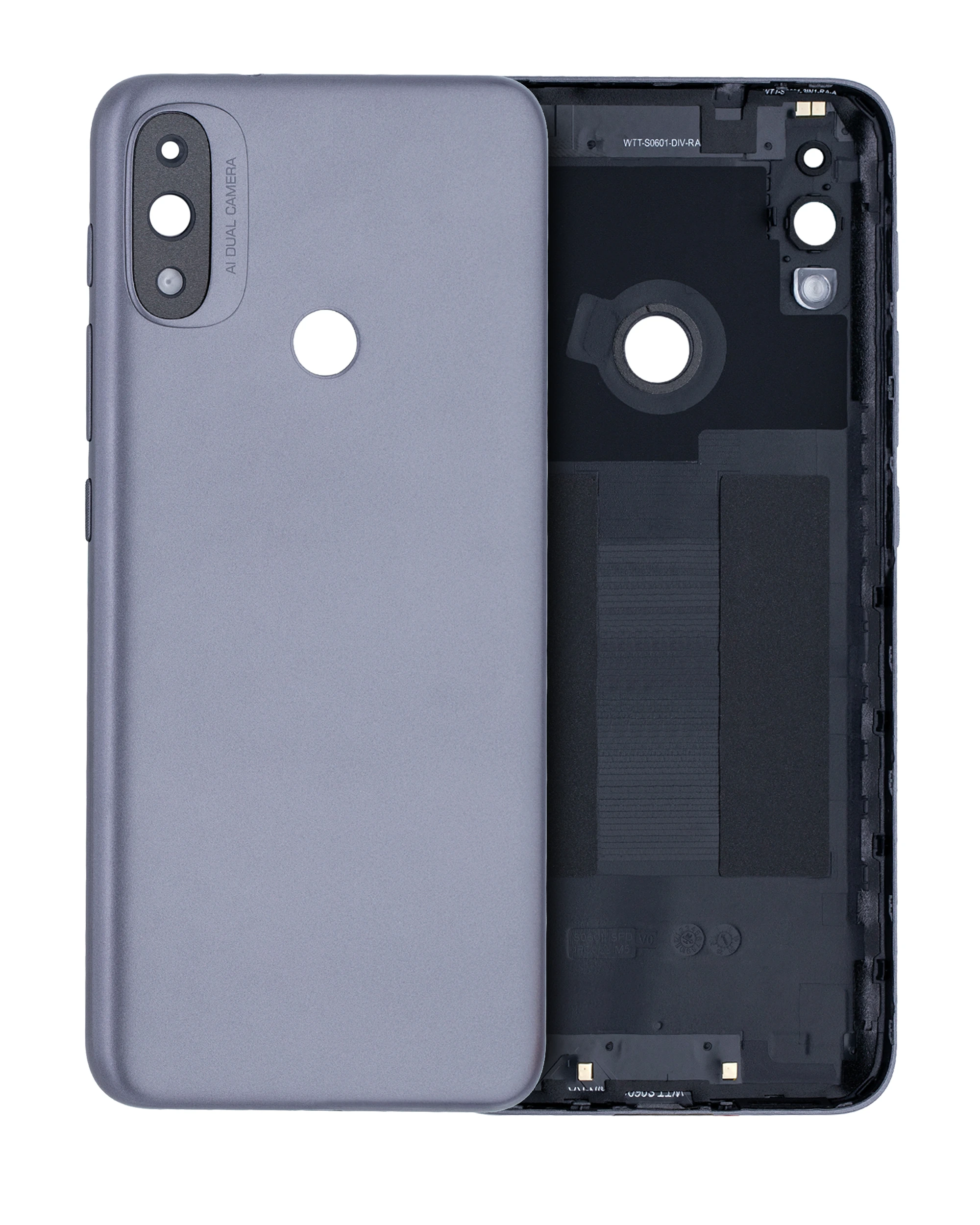 vetro cover posteriore per Motorola Moto E20 (XT2155 / 2021) (Grigio)