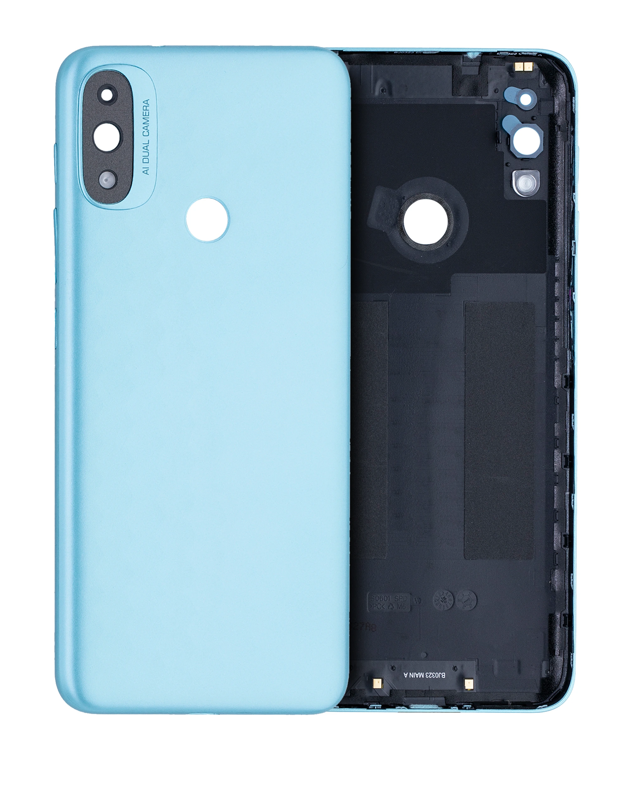 vetro cover posteriore per Motorola Moto E20 (XT2155 / 2021) (Blu)