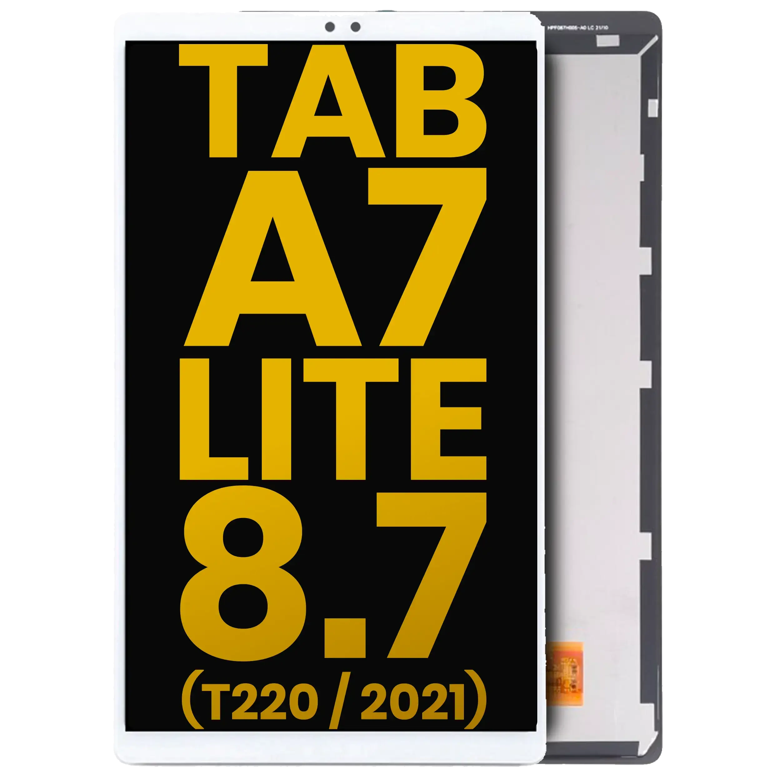 Display LCD completo senza Frame per Samsung Galaxy Tab A7 Lite 8.7" (2021) (T220) (WiFi Version) (Refurbished) (Bianco)