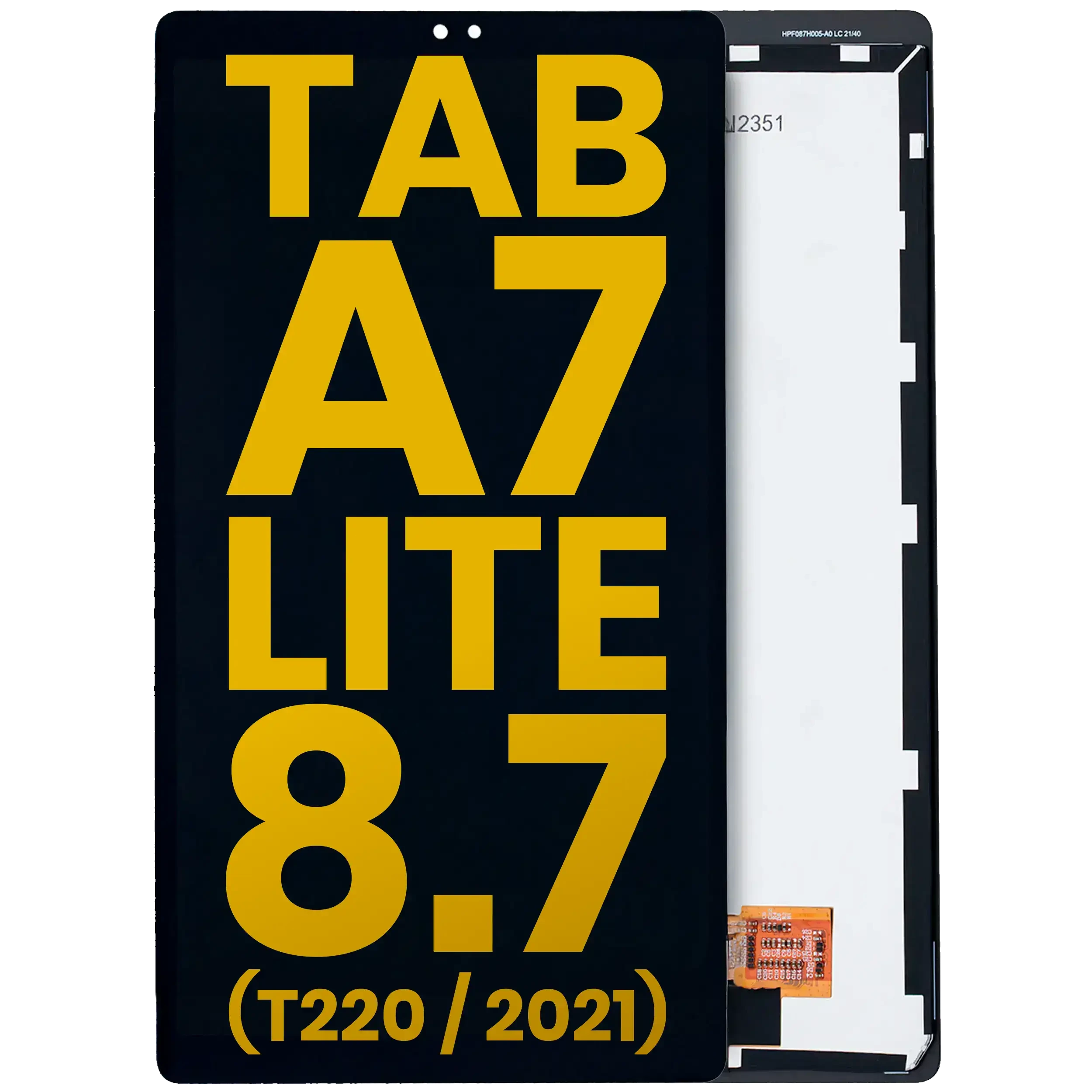 Display LCD completo senza Frame per Samsung Galaxy Tab A7 Lite 8.7" (2021) (T220) (WiFi Version) (Refurbished) (Nero)