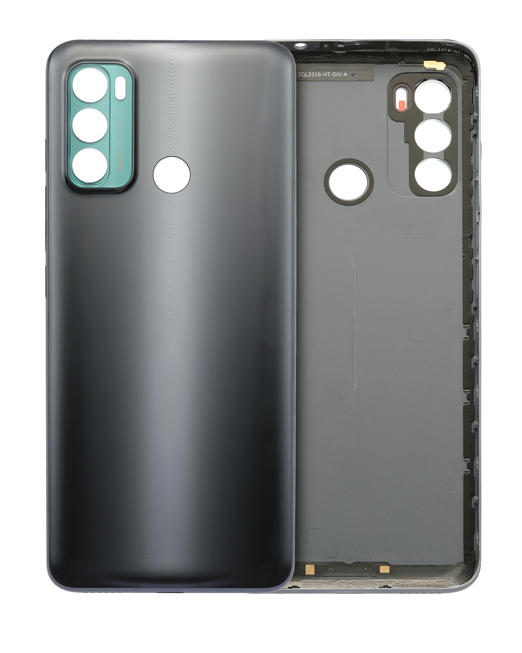 vetro cover posteriore per Motorola Moto E40 (XT2159 / 2021) (Carbon Grigio)