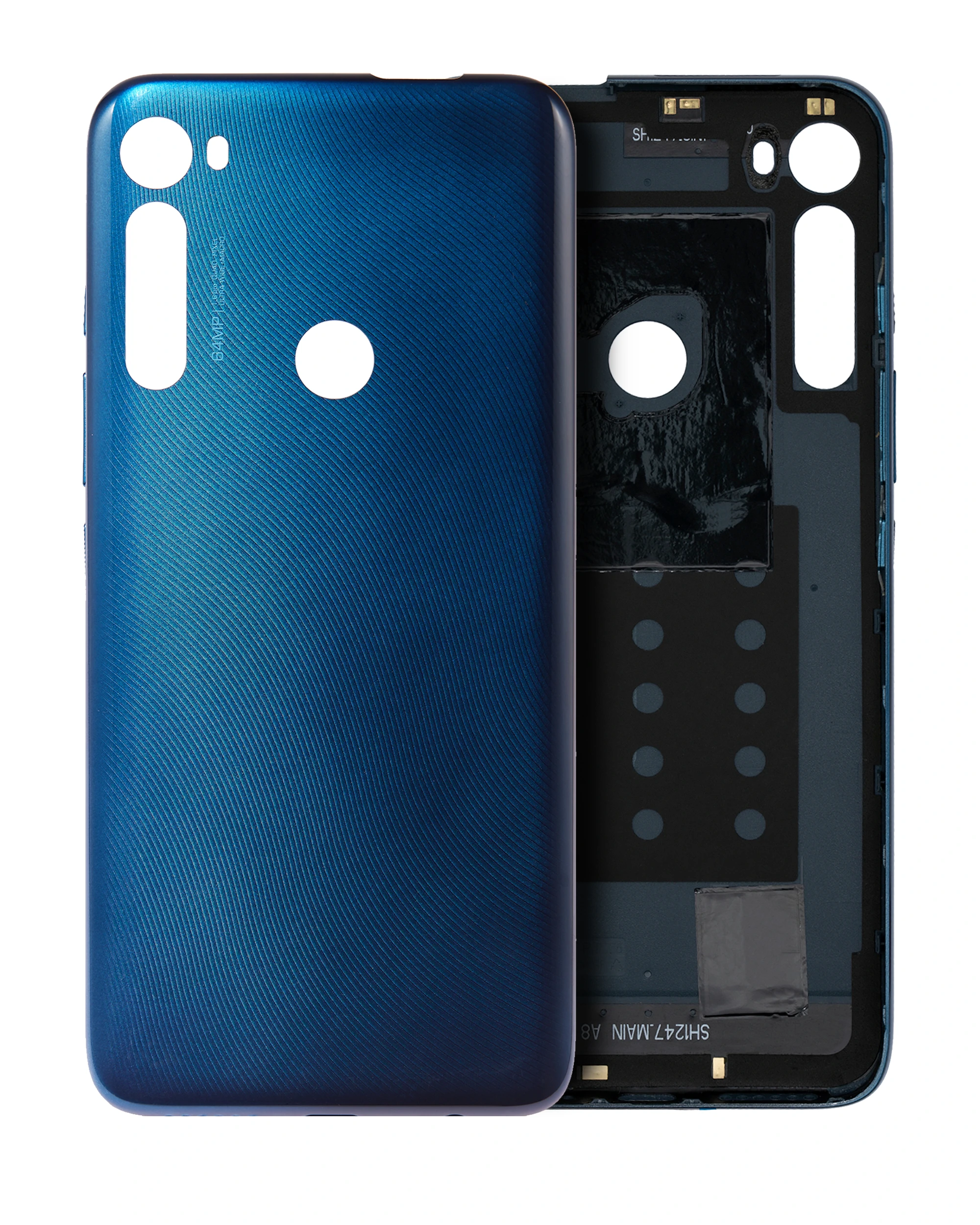 vetro cover posteriore per Motorola One Fusion Plus (XT2067 / 2020) (Twilight Blu)