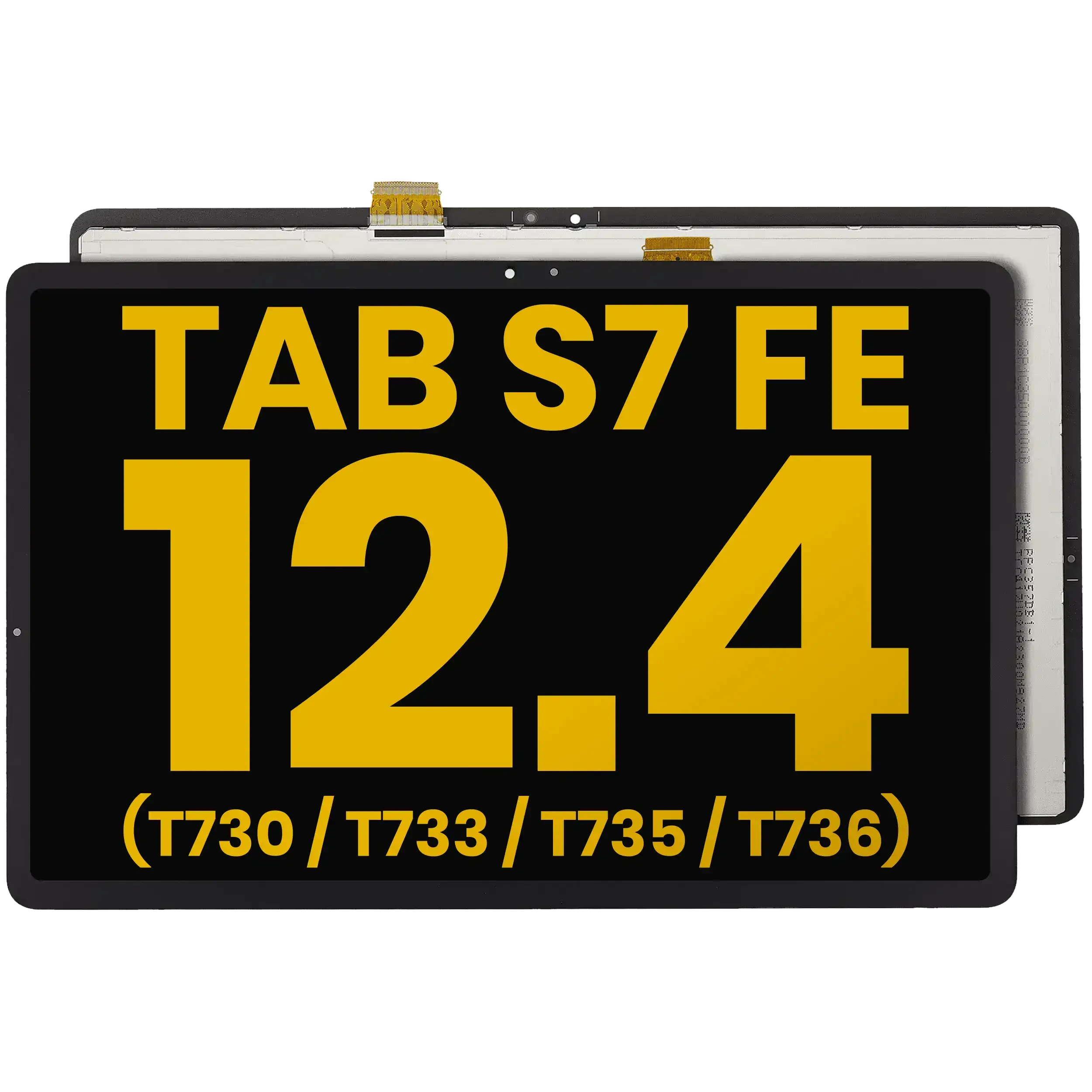 Display LCD completo senza Frame per Samsung Galaxy Tab S7 FE 12.4"(T730 / T733 / T735 / T736) (2021) (Refurbished) (Nero)