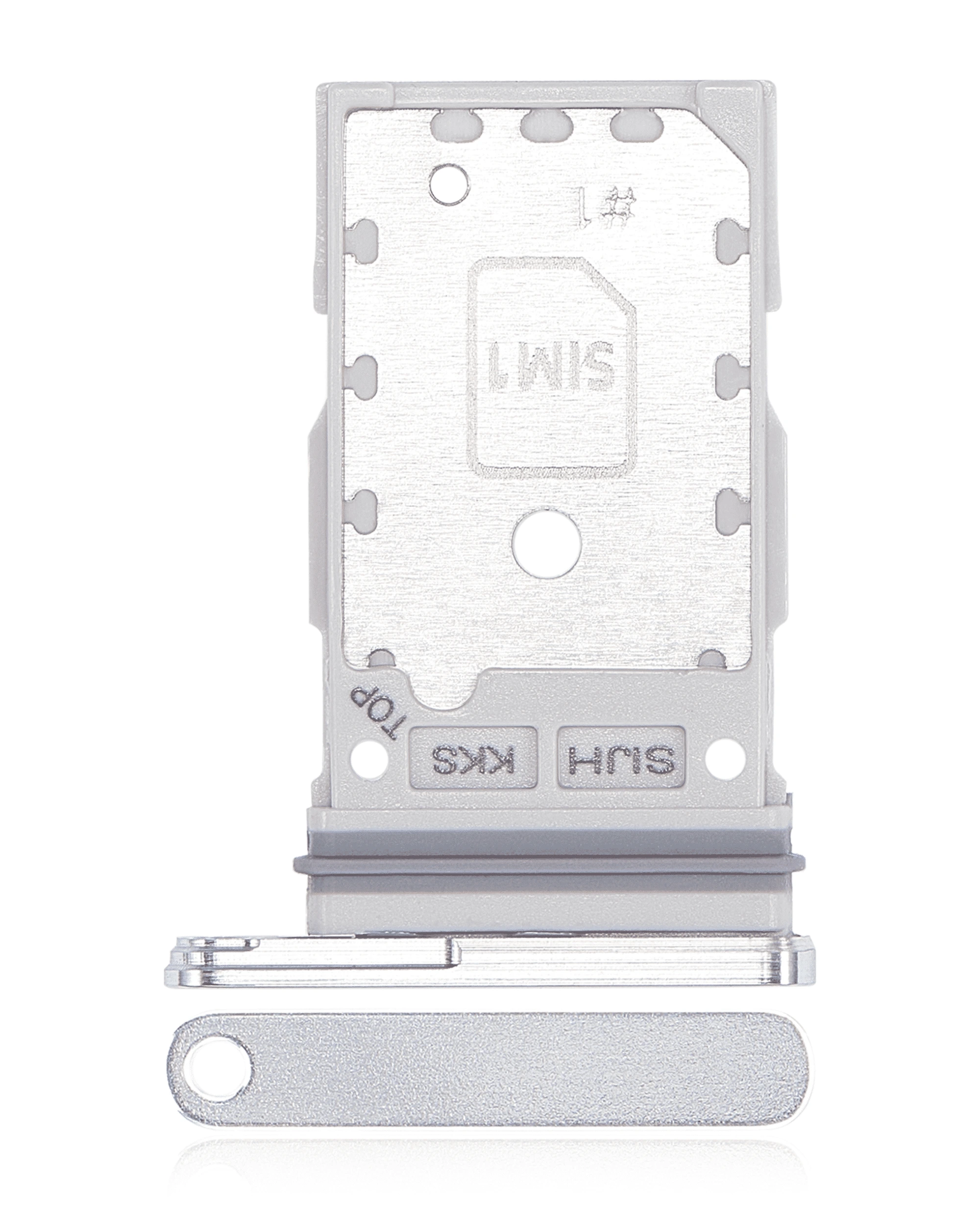 Carrellino doppia SIM per Samsung Galaxy S22 Ultra (Bianco)