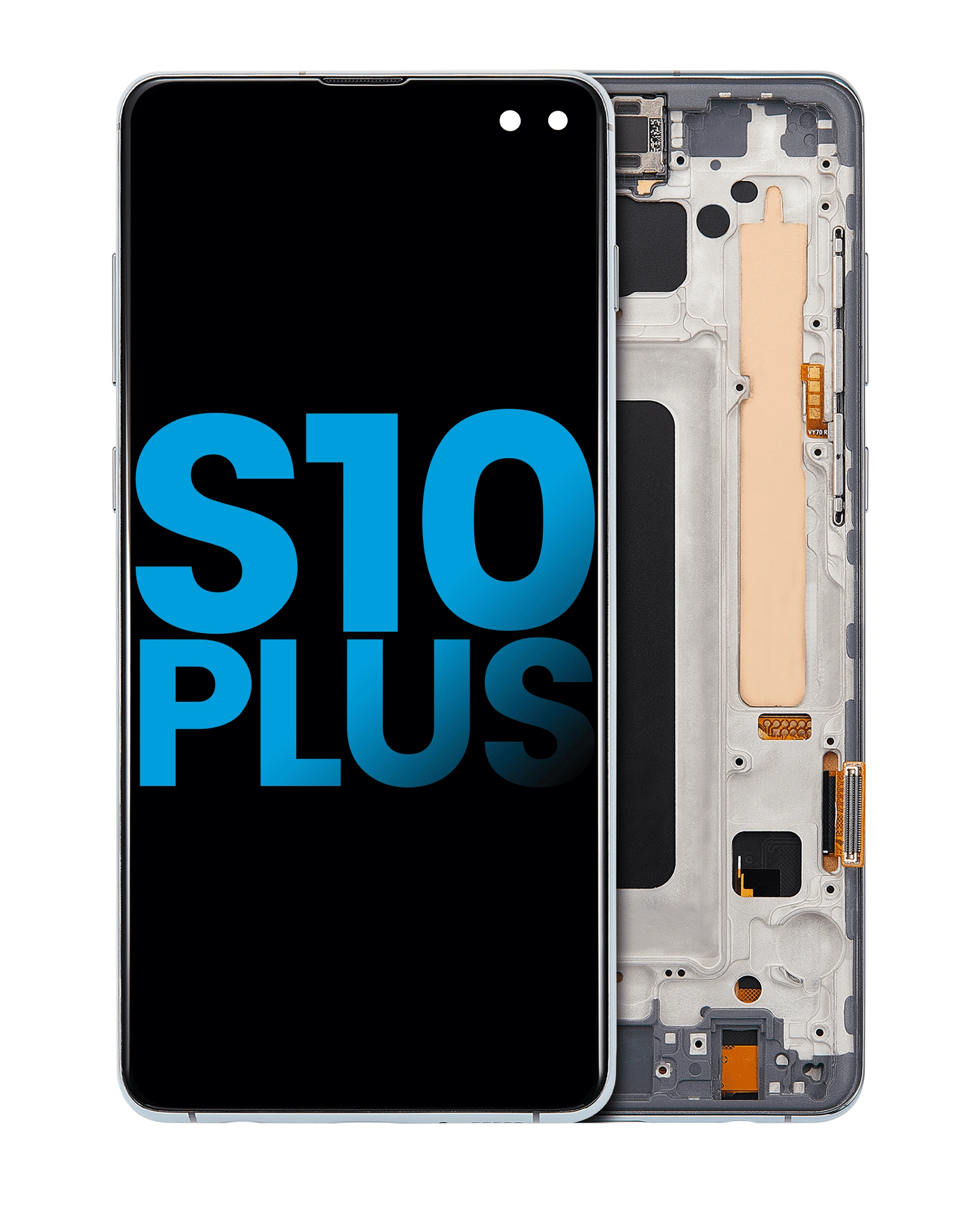 Display LCD completo con Frame (senza Fingerprint Sensore) per Samsung Galaxy S10 Plus (Prism Verde)