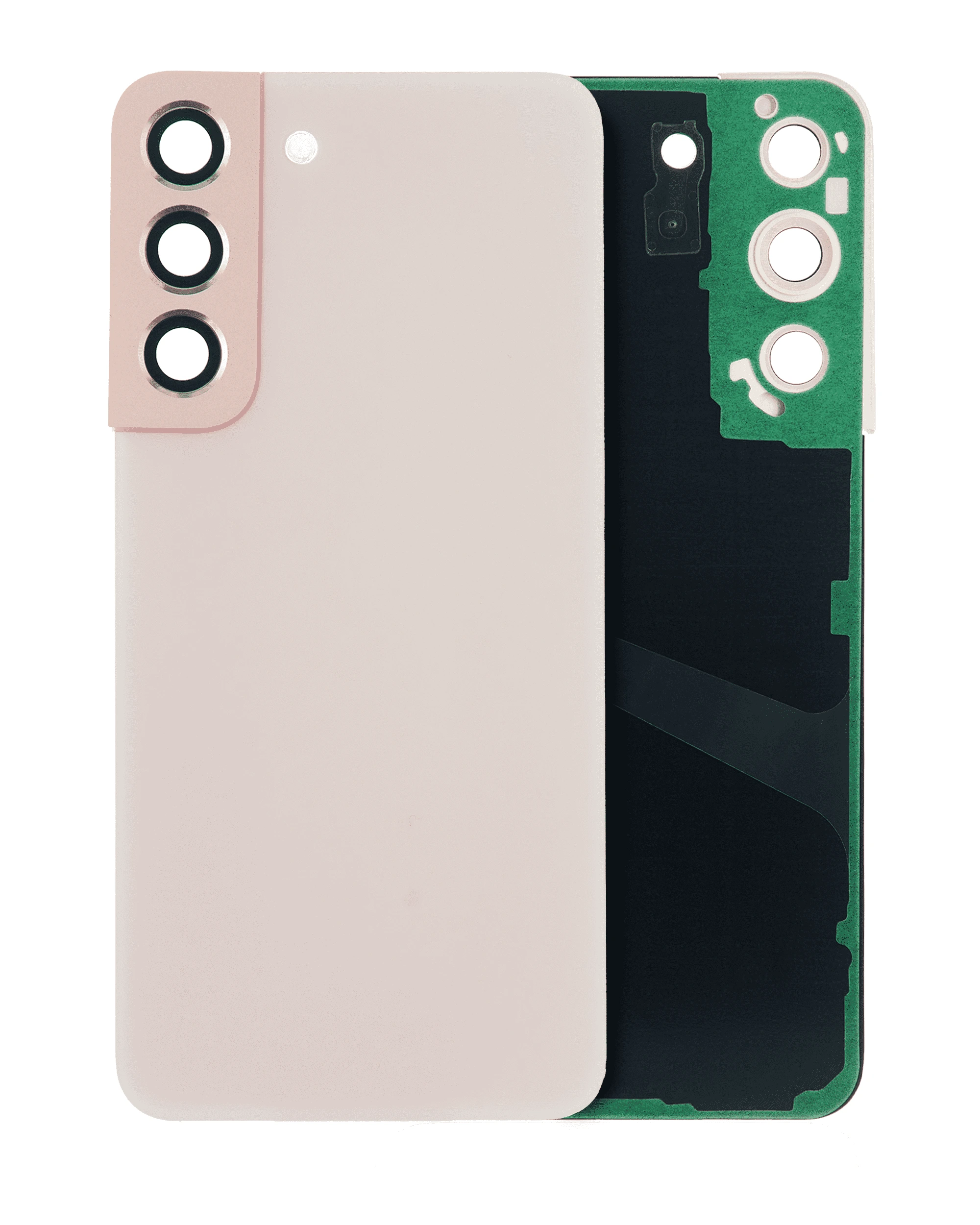 vetro cover posteriore con Vetro fotocamera per Samsung Galaxy S22 5G (No Logo) (Rosa Oro)