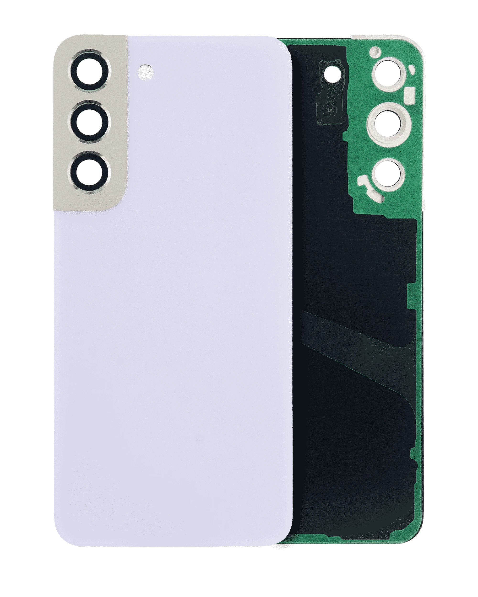 vetro cover posteriore con Vetro fotocamera per Samsung Galaxy S22 5G (No Logo) (Violet)