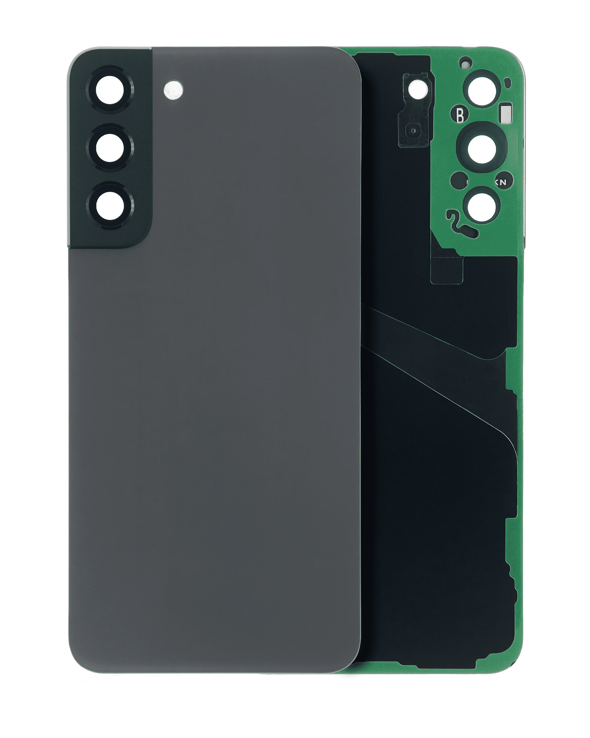 vetro cover posteriore con Vetro fotocamera per Samsung Galaxy S22 Plus 5G (No Logo) (Grafite)