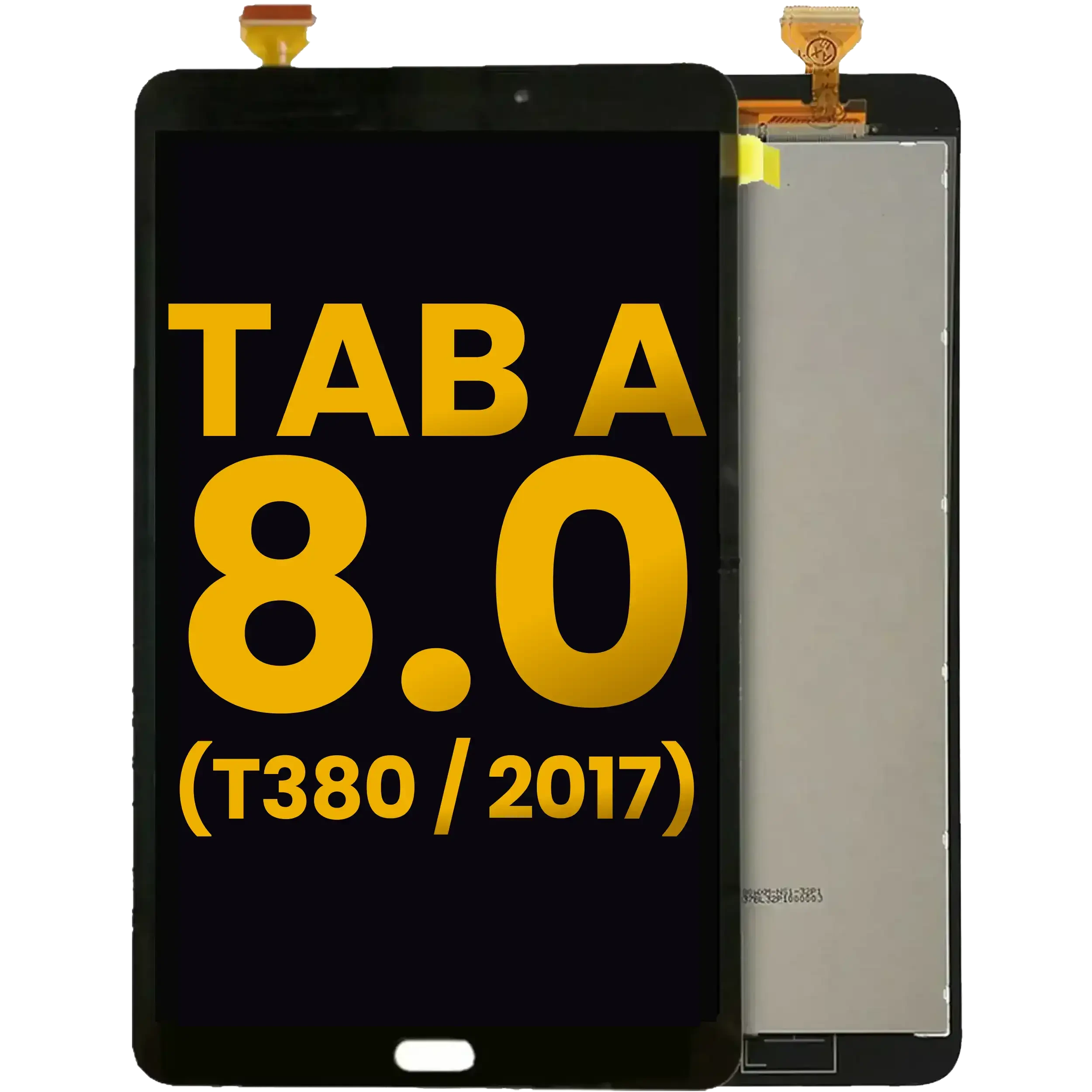 Display LCD completo senza Frame per Samsung Galaxy Tab A 8.0" (2017) (T380) (WiFi Version) (Refurbished) (Nero)