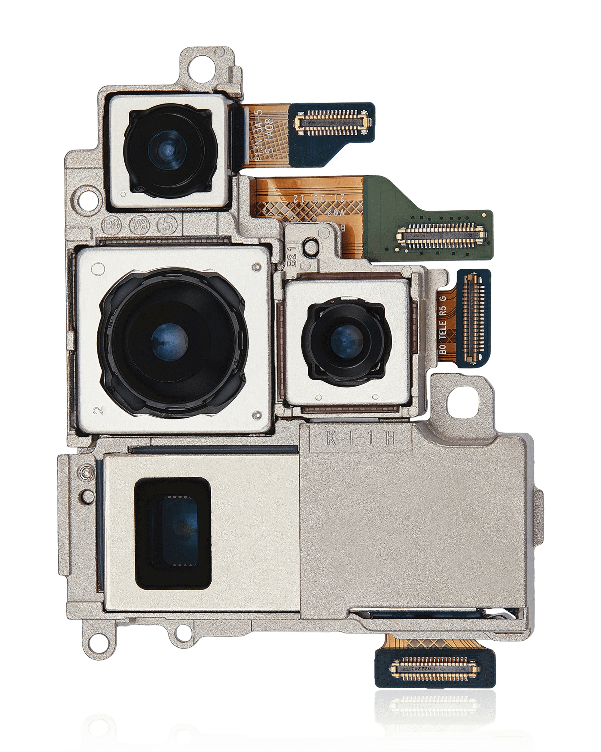 Fotocamera posteriore gruppo (Wide e Periscope e Ultra Wide e Telephoto) per Samsung Galaxy S22 Ultra 5G (Used Service Pack Pull: Grade B)