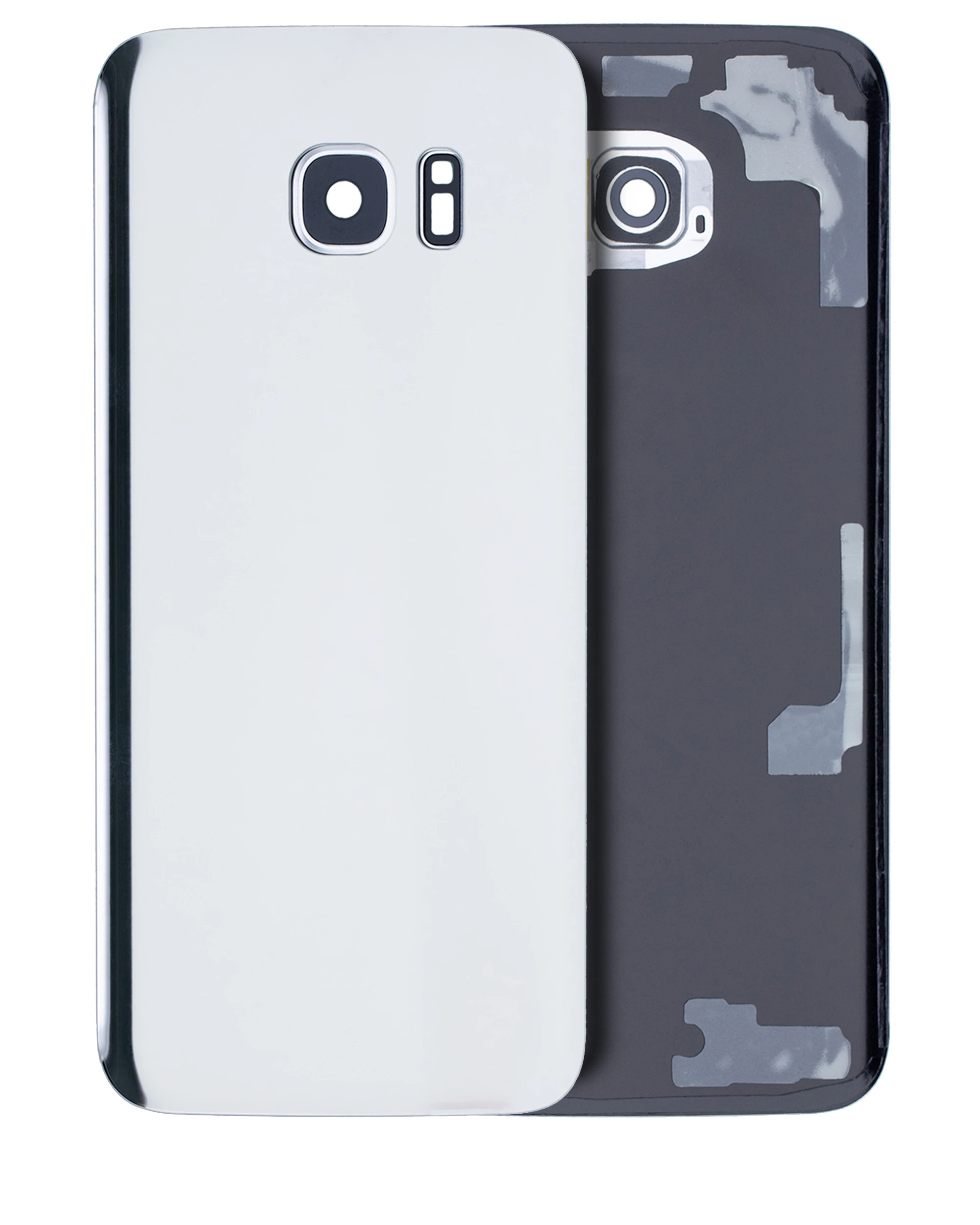 vetro cover posteriore con Vetro fotocamera per Samsung Galaxy S7 Edge (Service Pack) (Argento)