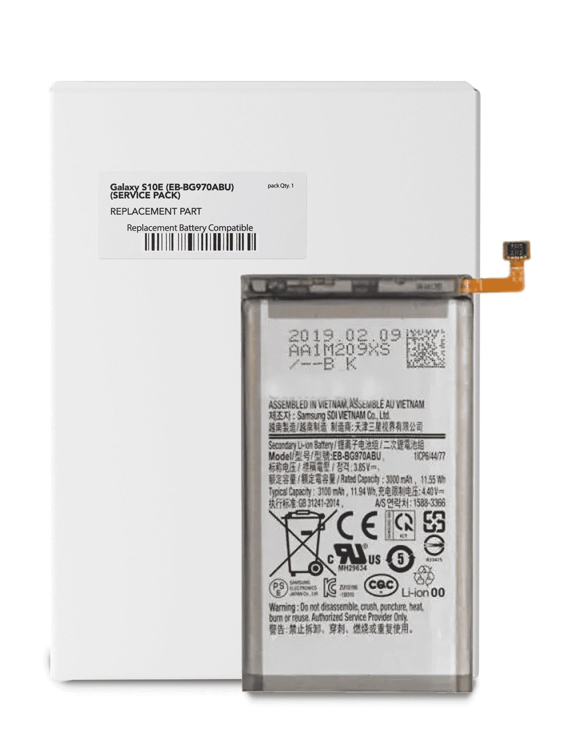 Batteria di ricambio per Samsung Galaxy S10e (Service Pack)