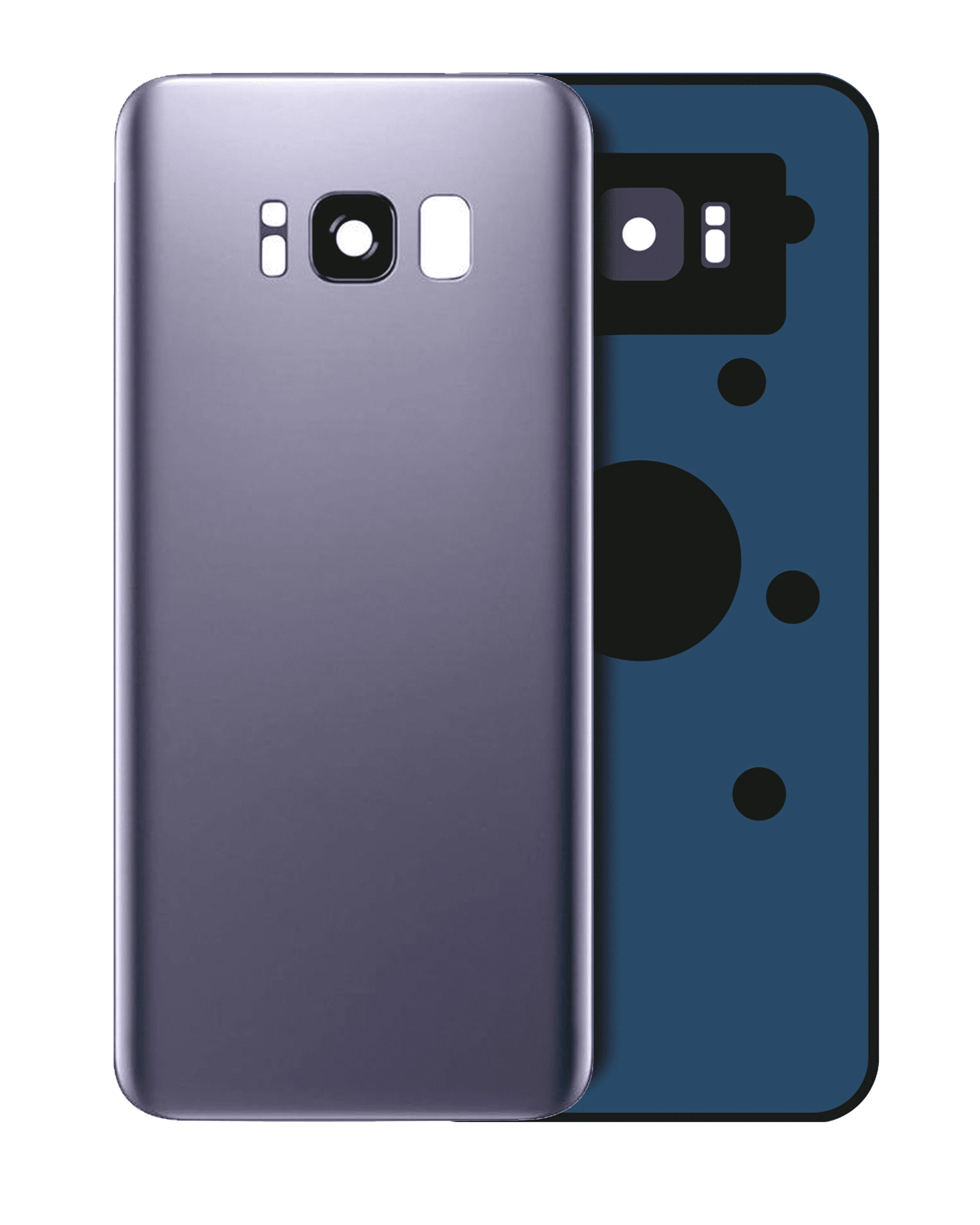 vetro cover posteriore con Vetro fotocamera per Samsung Galaxy S8 (Service Pack) (Orchid Grigio)
