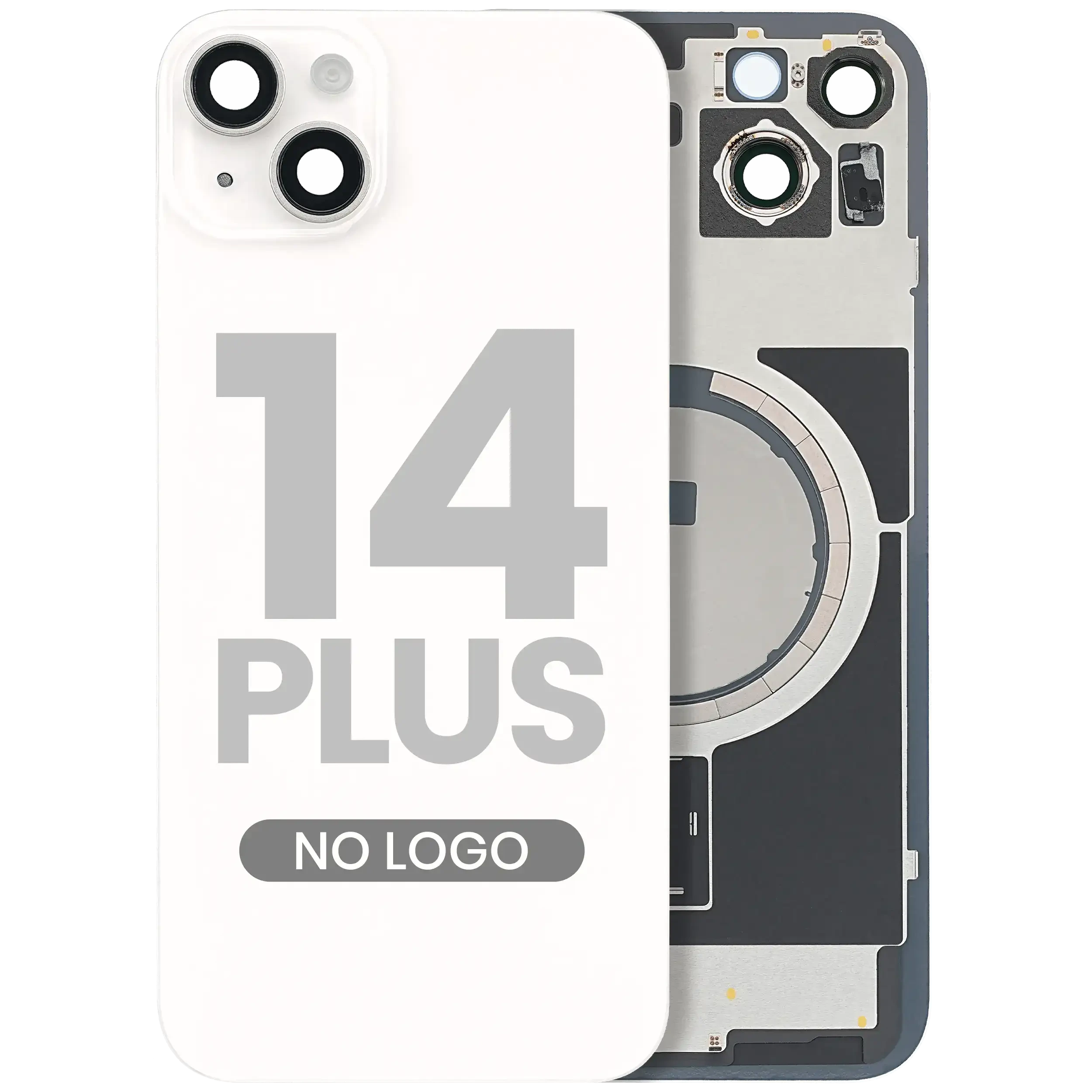 Vetro posteriore w/ magnete MagSafe per iPhone 14 Plus (Galassia) (No Logo)