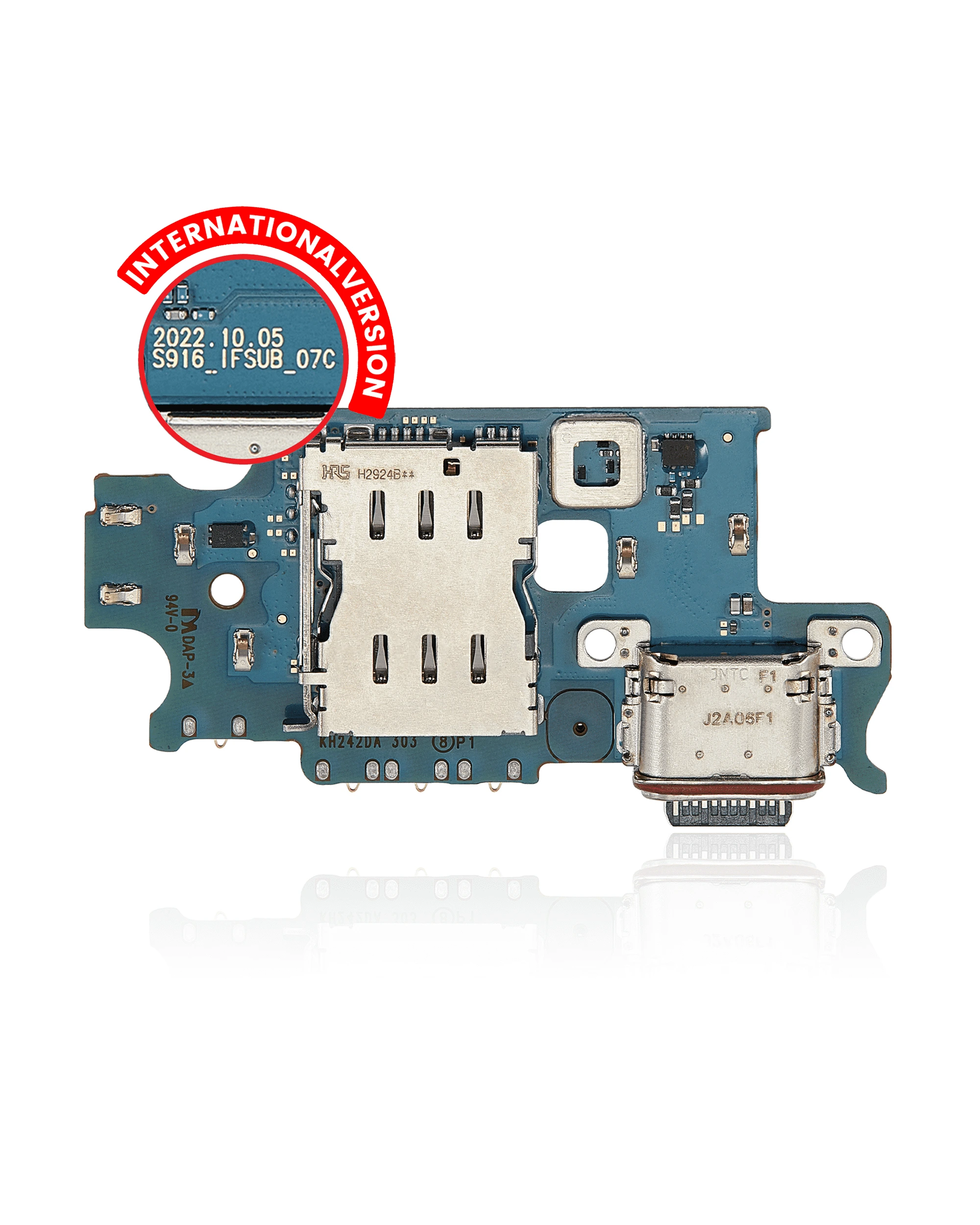 Connettore di ricarica Scheda con Sim Card Reader per Samsung Galaxy S23 Plus 5G (S916B) (International Version) (Premium)