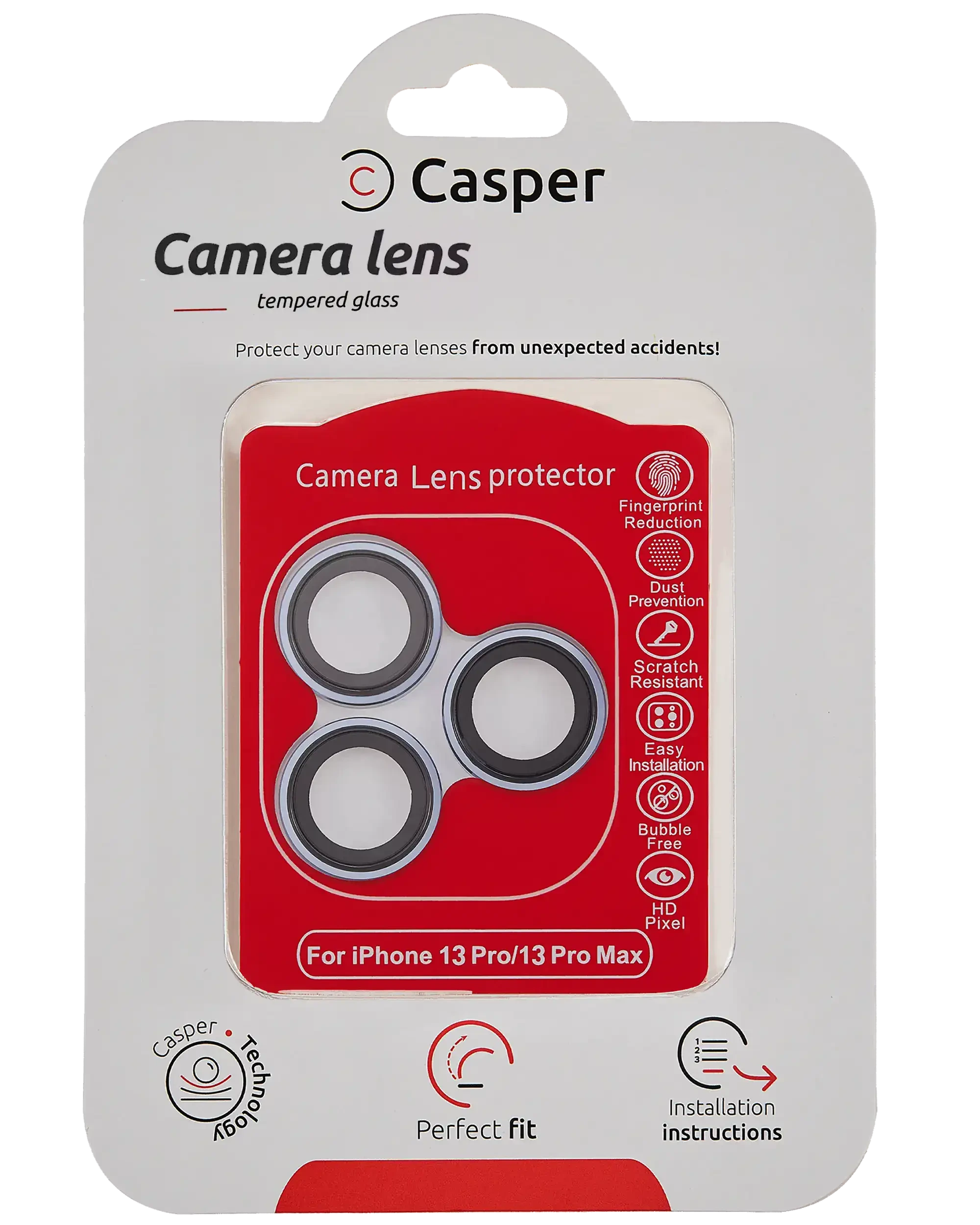 Vetro fotocamera Protector per iPhone 13 Pro / 13 Pro Max (Blu) (Trasparente)