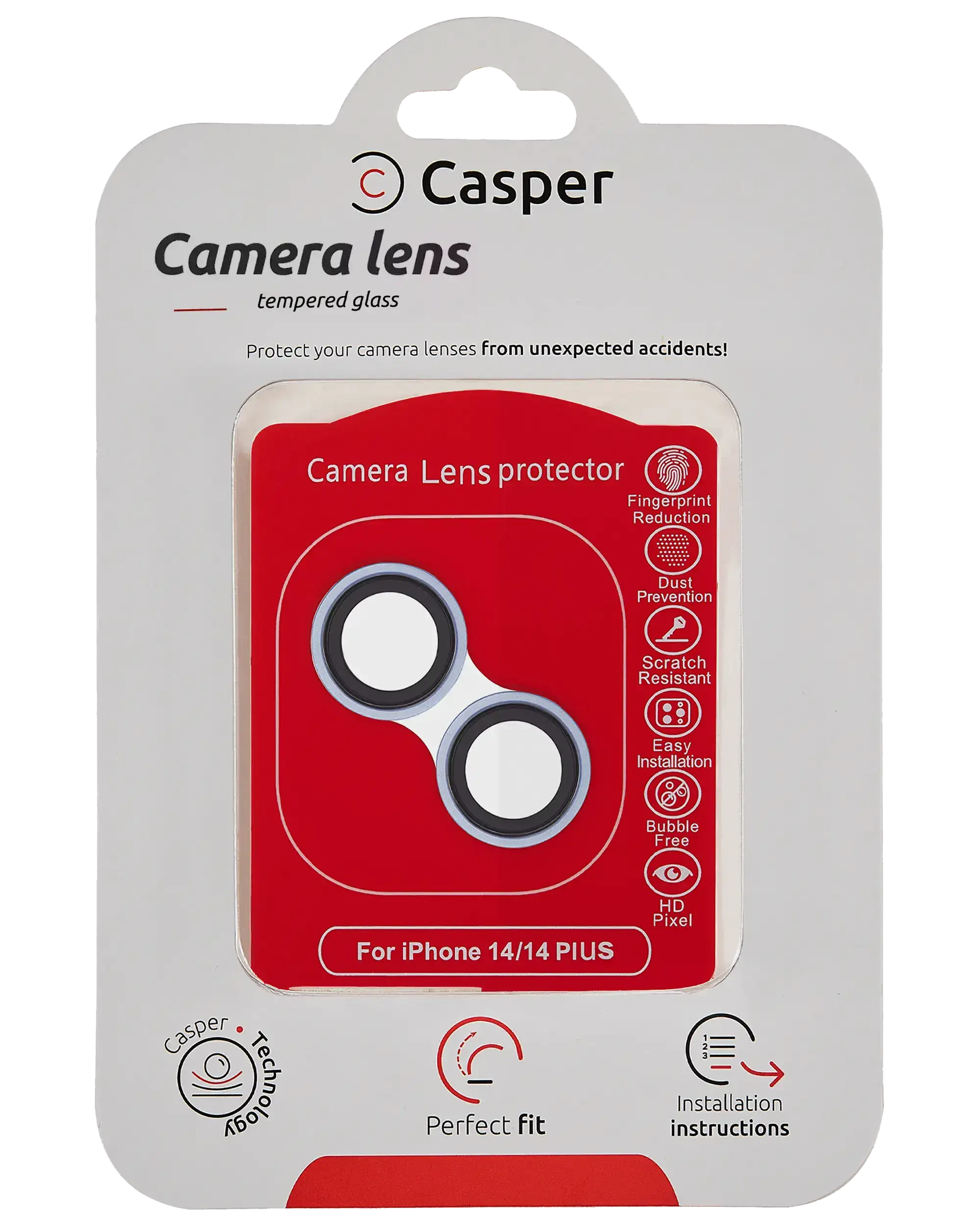 Vetro fotocamera Protector per iPhone 14 / 14 Plus (Blu) (Trasparente)