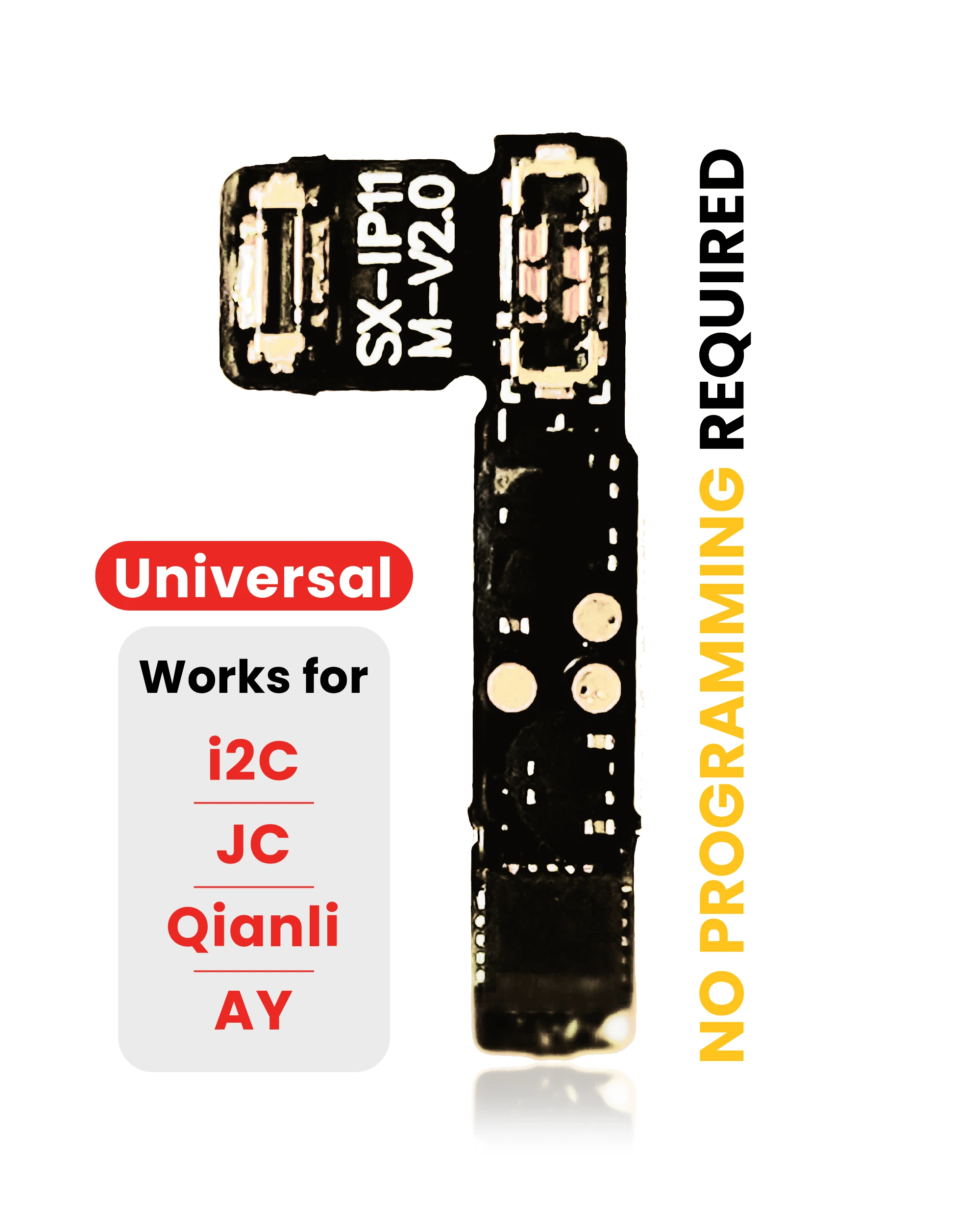 Pre-Programmed Universal Batteria Tag-On flat (Soldering Not Required) per iPhone 11