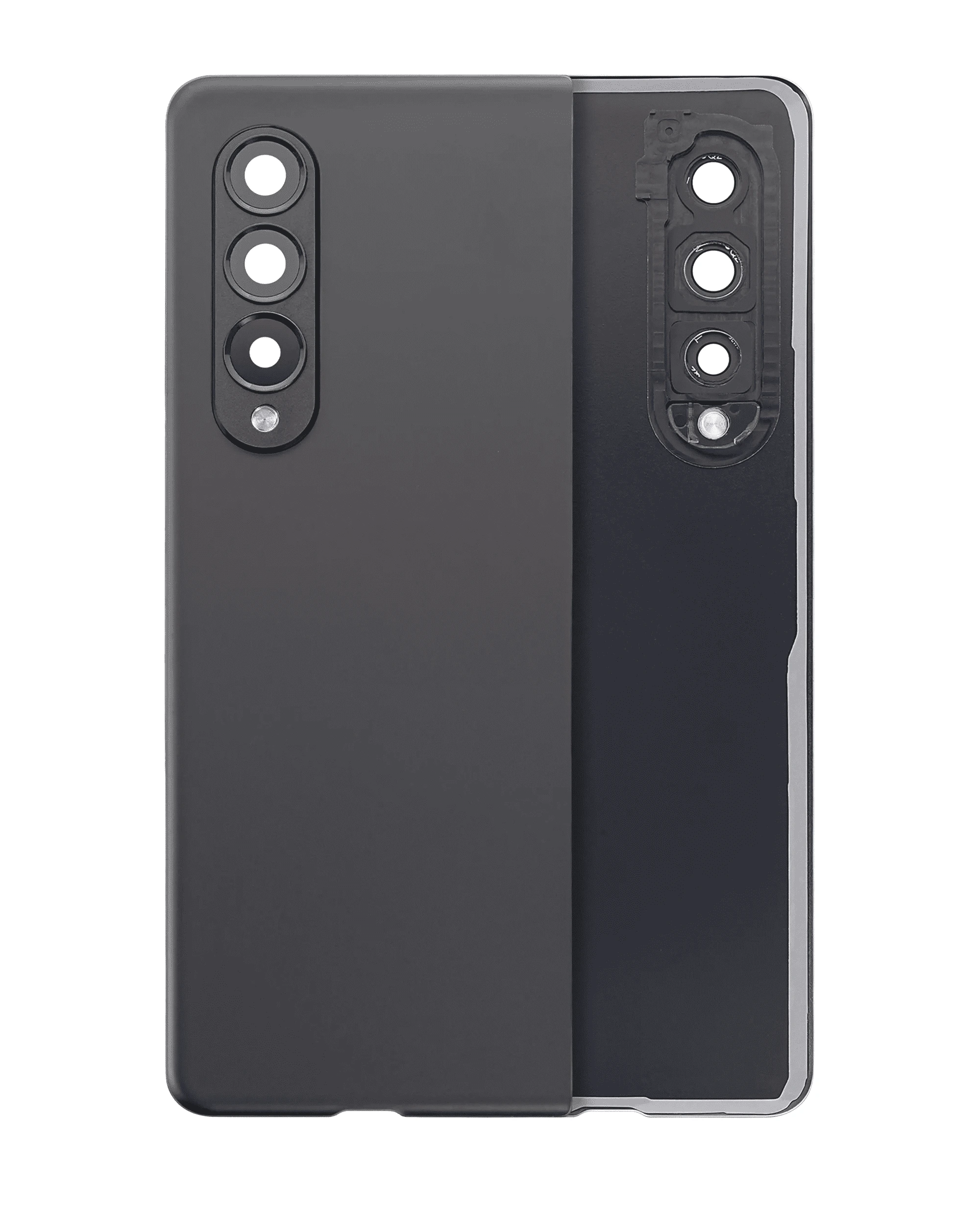 vetro cover posteriore con Vetro fotocamera per Samsung Galaxy Z Fold 3 5G (Phantom Nero)