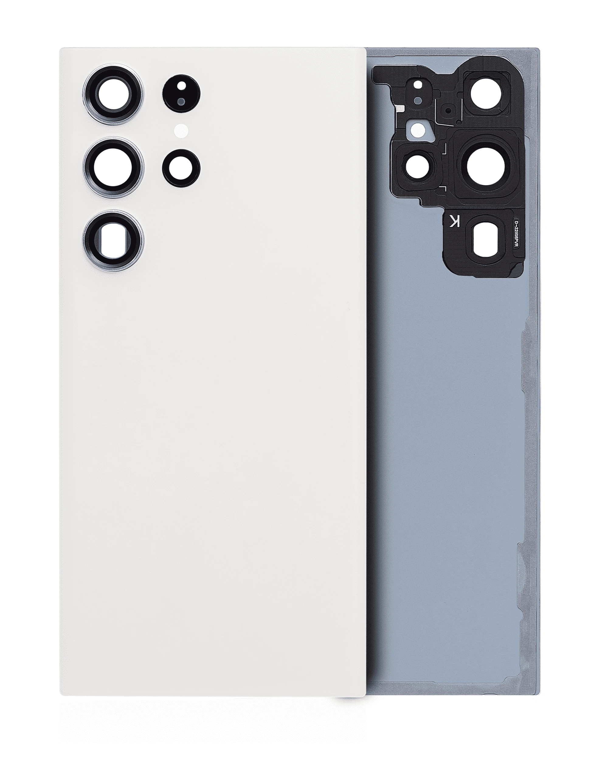 vetro cover posteriore con Vetro fotocamera per Samsung Galaxy S23 Ultra 5G (No Logo) (Cream)