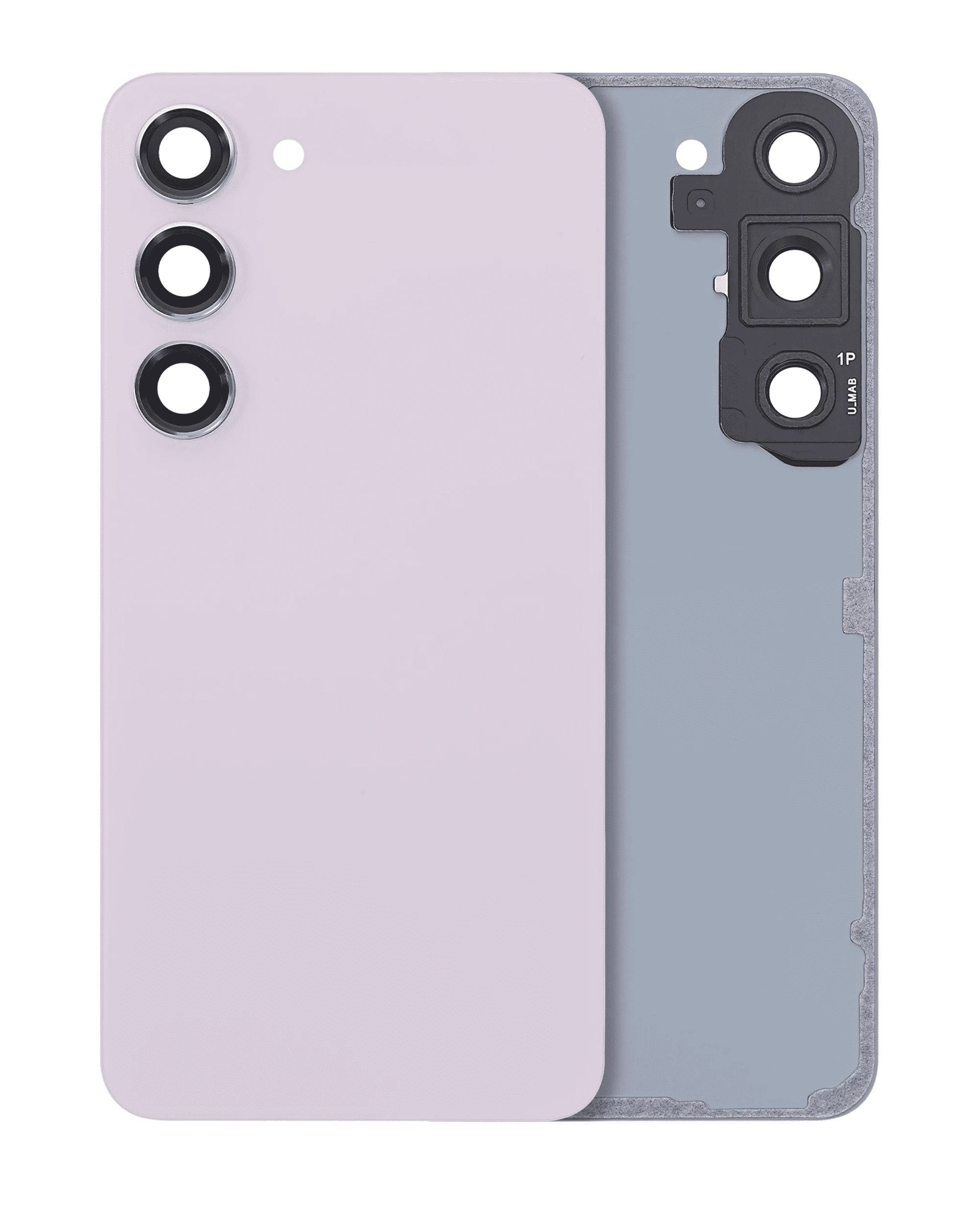 vetro cover posteriore con Vetro fotocamera per Samsung Galaxy S23 5G (No Logo) (Lavanda)