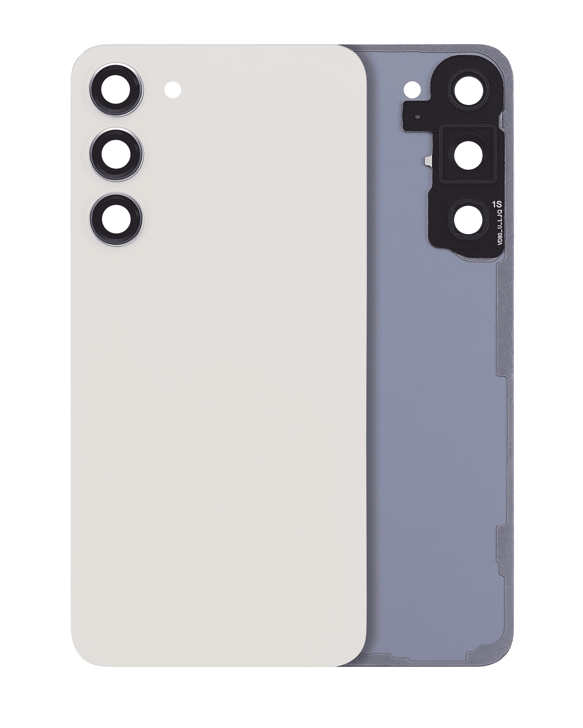 vetro cover posteriore con Vetro fotocamera per Samsung Galaxy S23 Plus 5G (No Logo) (Cream)