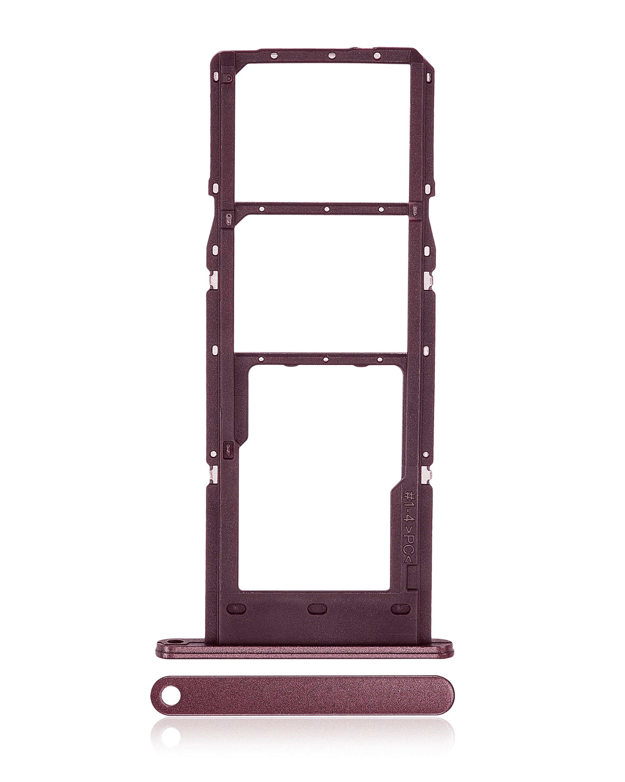 Carrellino doppia SIM per Samsung Galaxy A14 5G (A146F / 2023) (Dark Rosso)