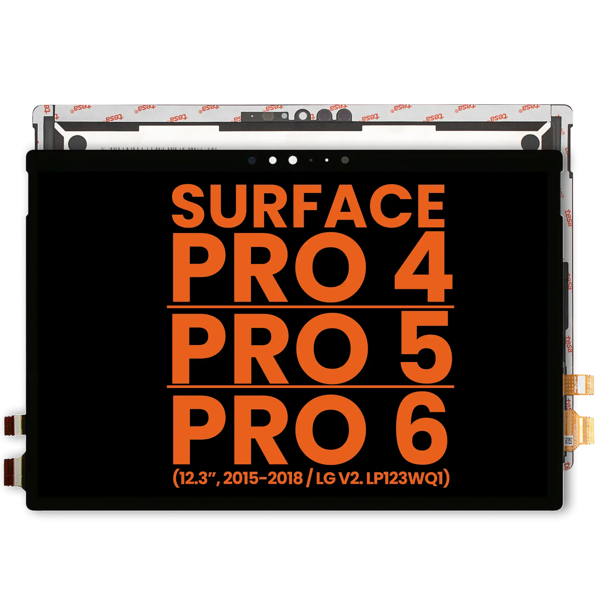 Display LCD completo con Touch screen per Microsoft Surface Pro 4 (1724) (Version 2 / LG LCD Version: LP123WQ1) / Surface Pro 5 (1796) / Surface Pro 6 (1807) (Blemish: grado A)