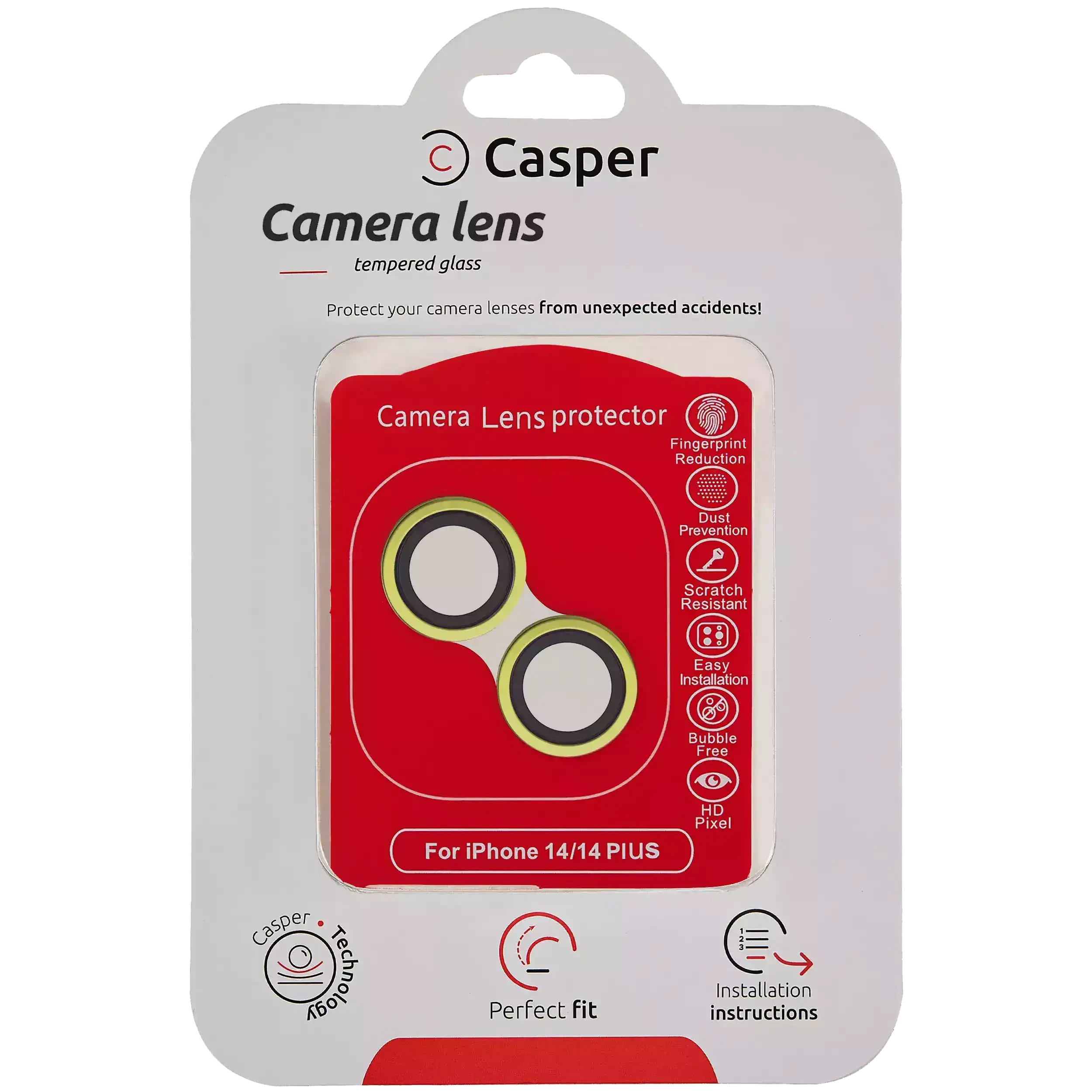 Vetro fotocamera Protector per iPhone 14 / 14 Plus (Giallo) (Trasparente)