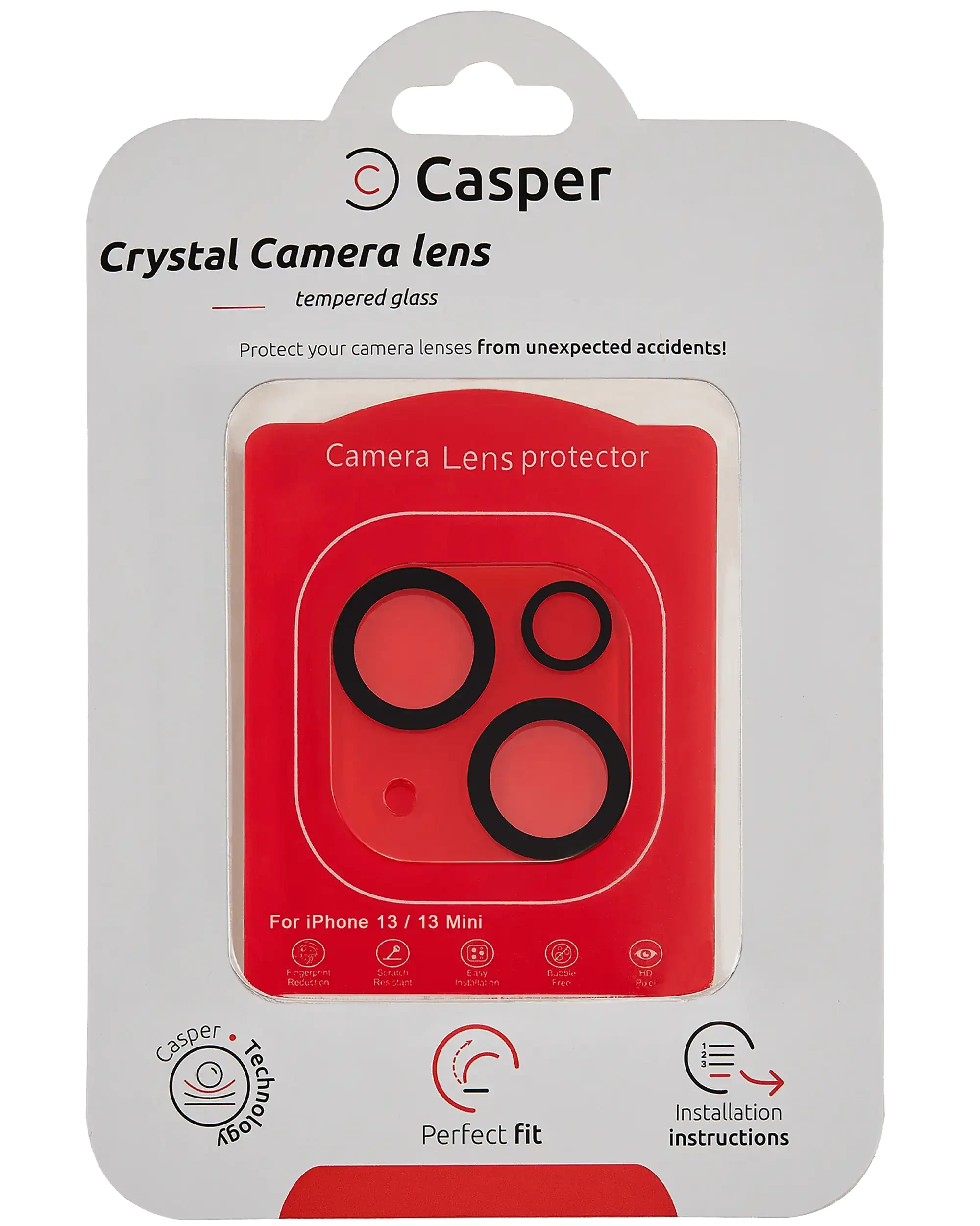 Vetro fotocamera Protector per iPhone 13 / 13 Mini (Crystal Full Cover)