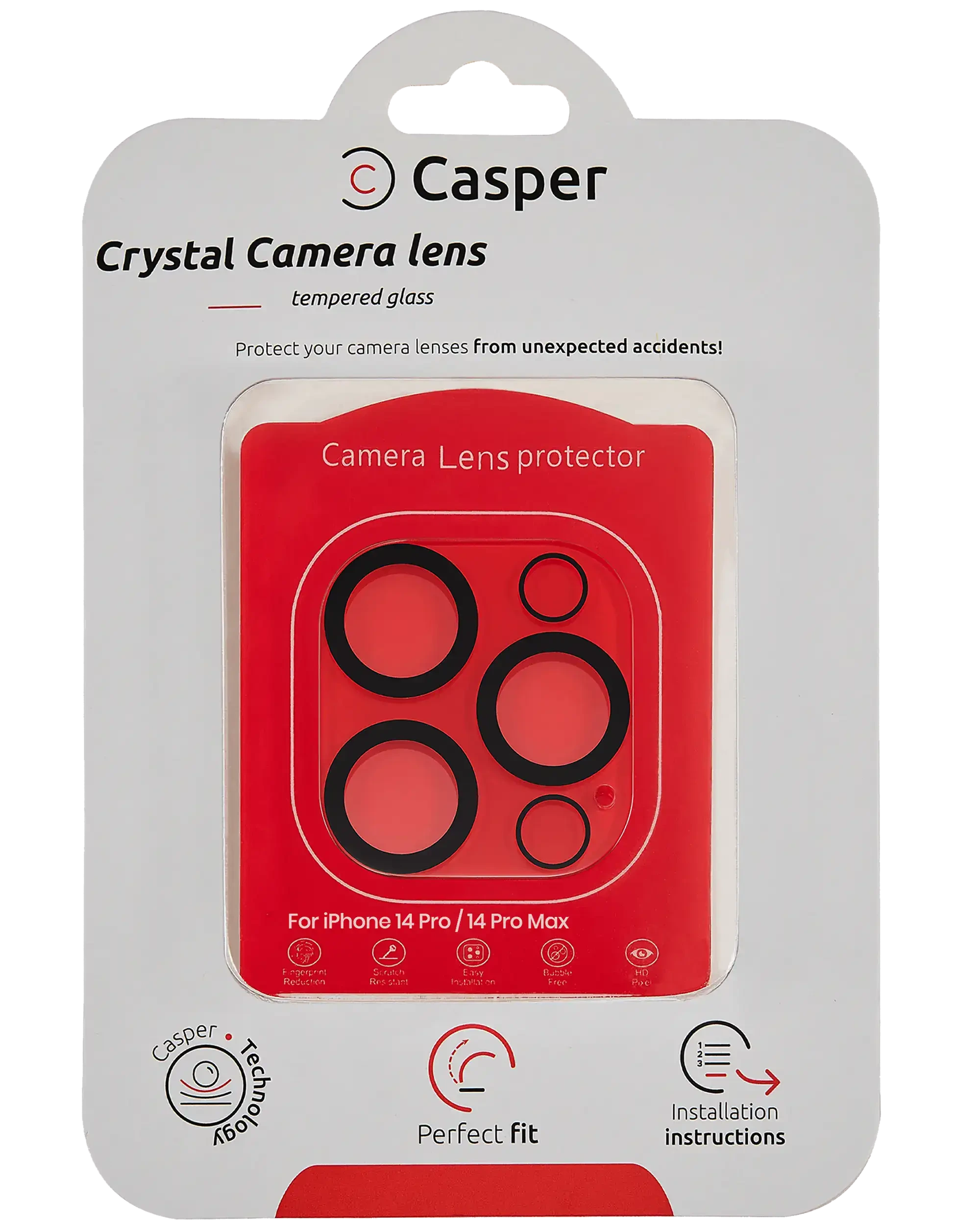 Vetro fotocamera Protector per iPhone 14 Pro / 14 Pro Max (Crystal Full Cover)