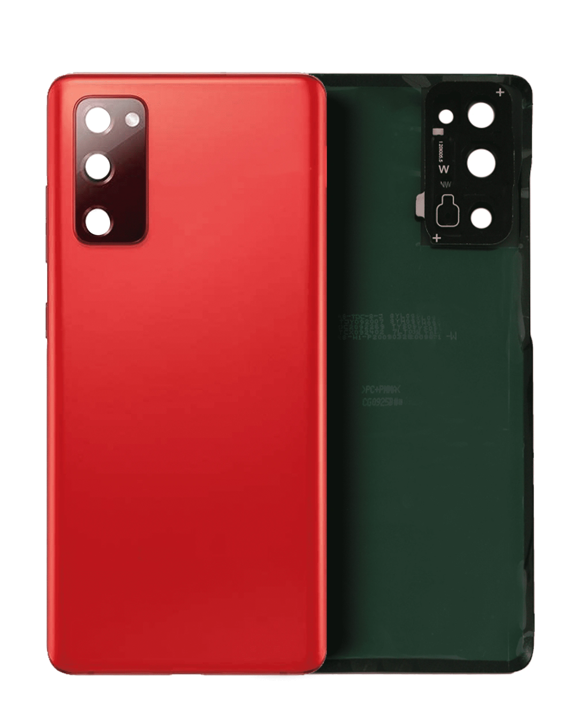 vetro cover posteriore con Vetro fotocamera per Samsung Galaxy S20 FE (Service Pack) (Cloud Rosso)