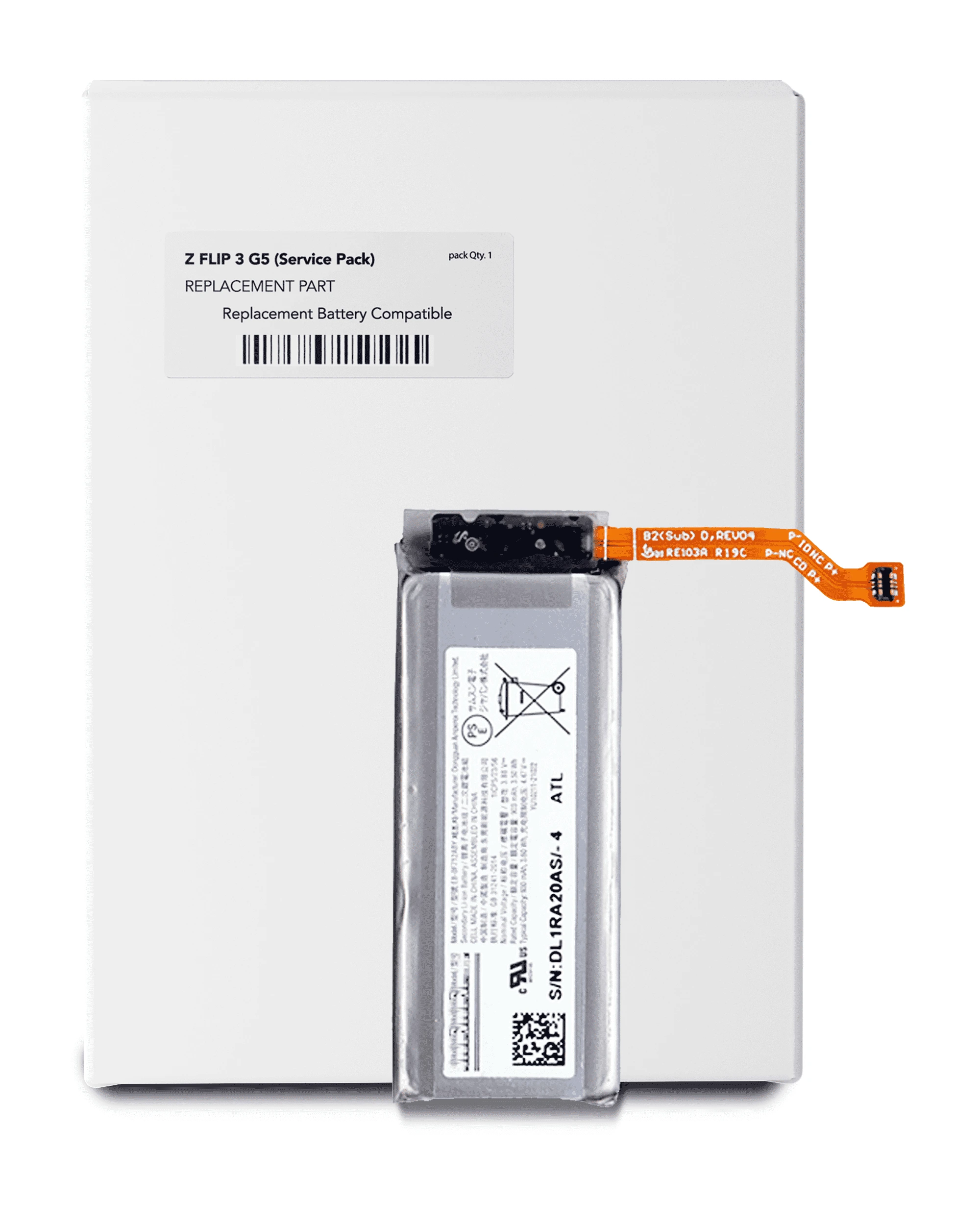 Secondary Batteria di ricambio per Samsung Galaxy Z Flip 3 5G (Service Pack)
