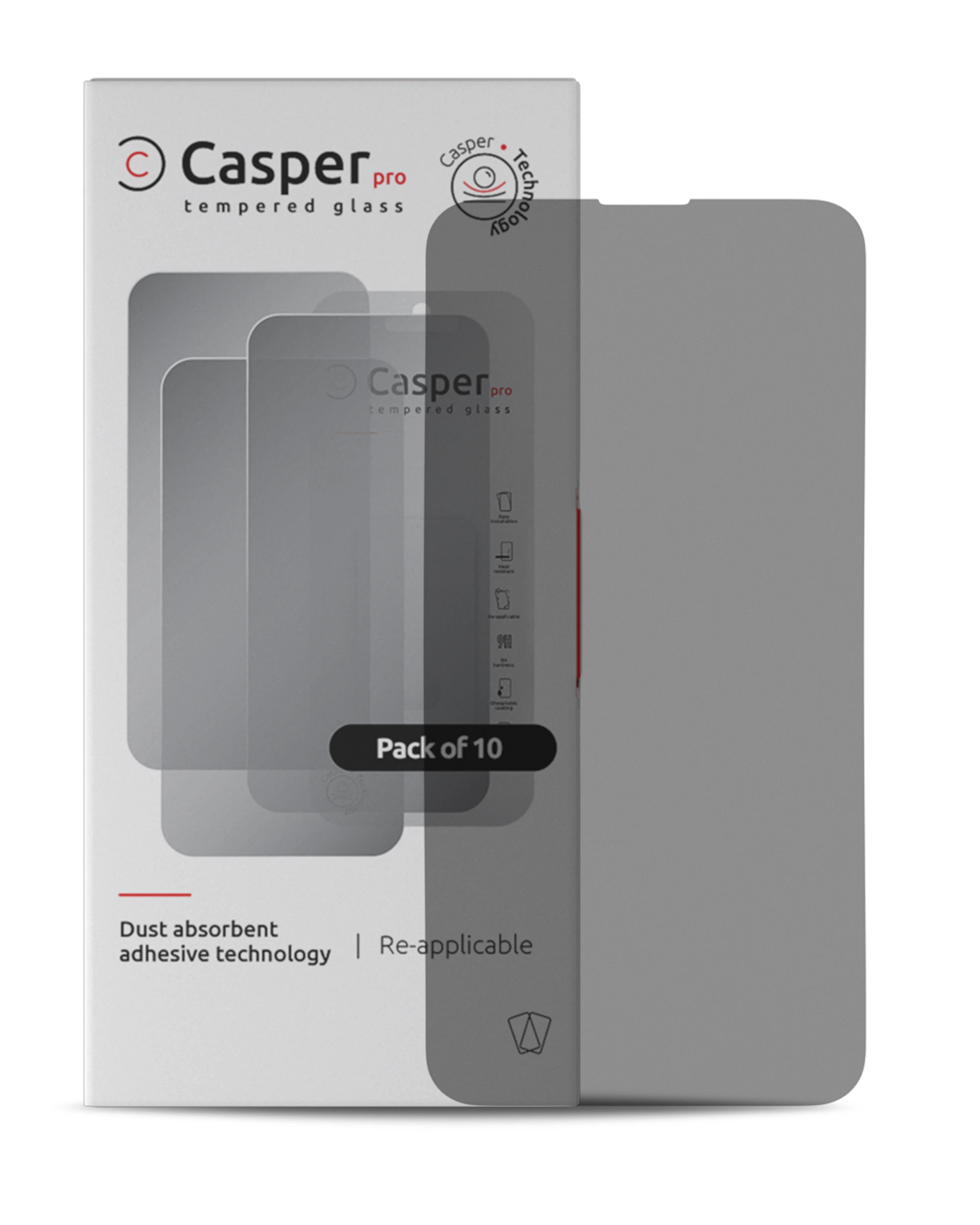 Pro Vetro temperato per iPhone 15 Plus / 16 Plus (10 pezzi) (Privacy)